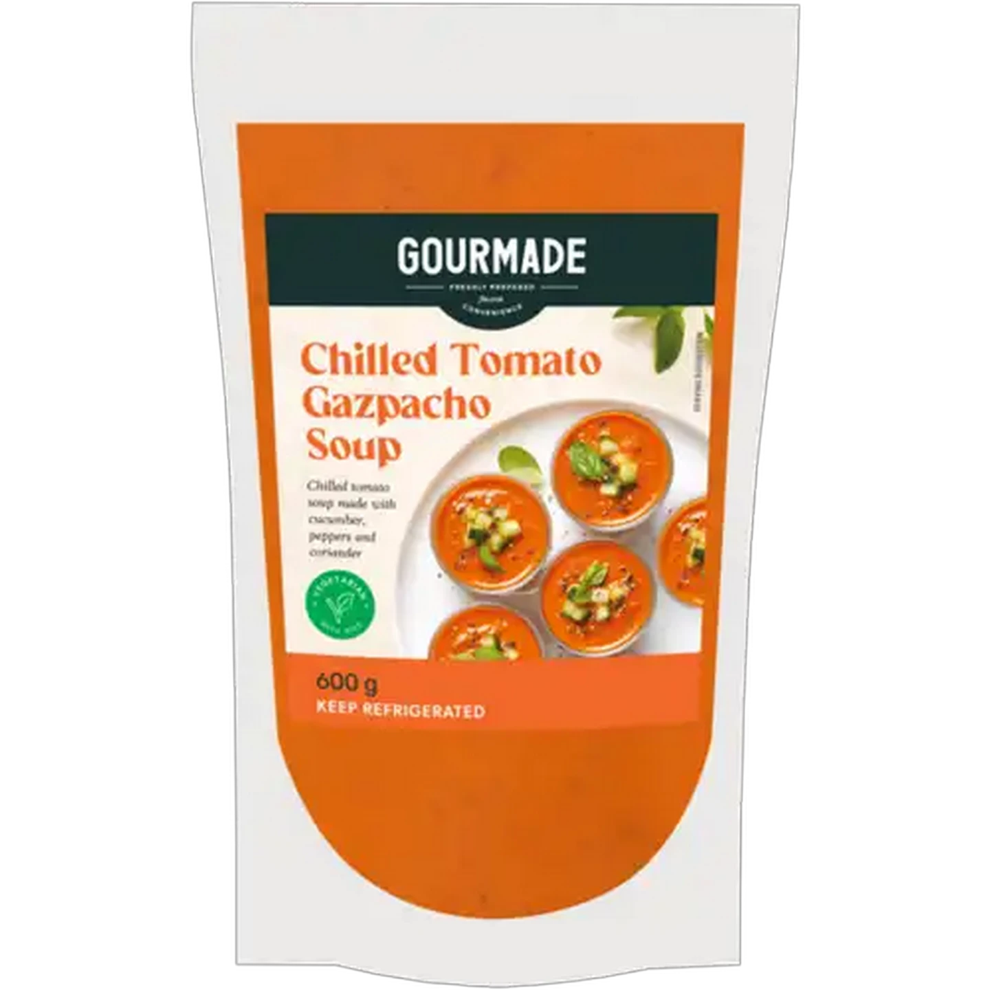 Image of Gourmade Chilled Tomato Gazpacho Soup 600g