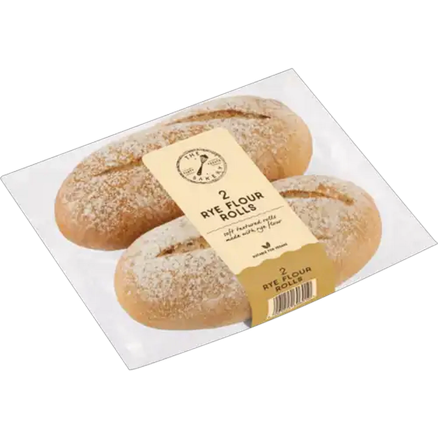 Image of The Bakery Rye Flour Rolls 2 Pack