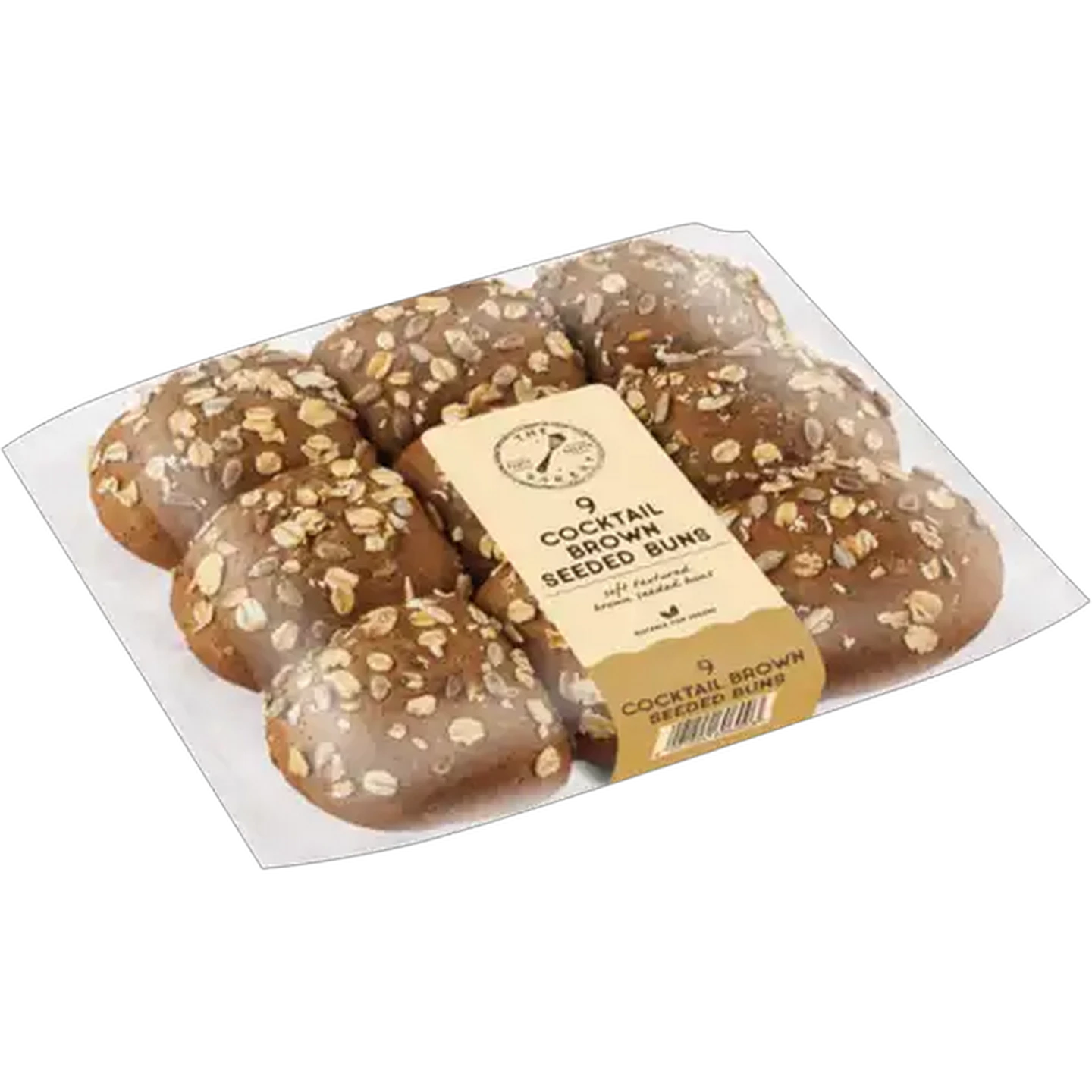 Image of The Bakery Brown Seeded Cocktail Buns 9 Pack