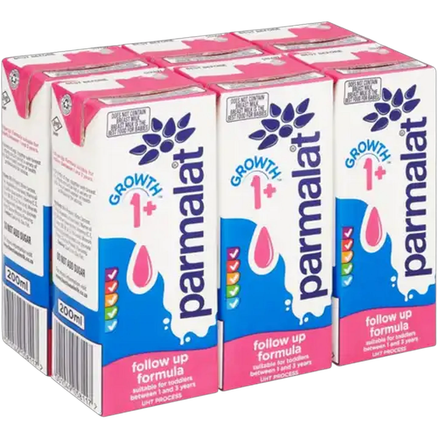 Image of Parmalat Growth 1+ Follow Up Formula 6 x 200ml