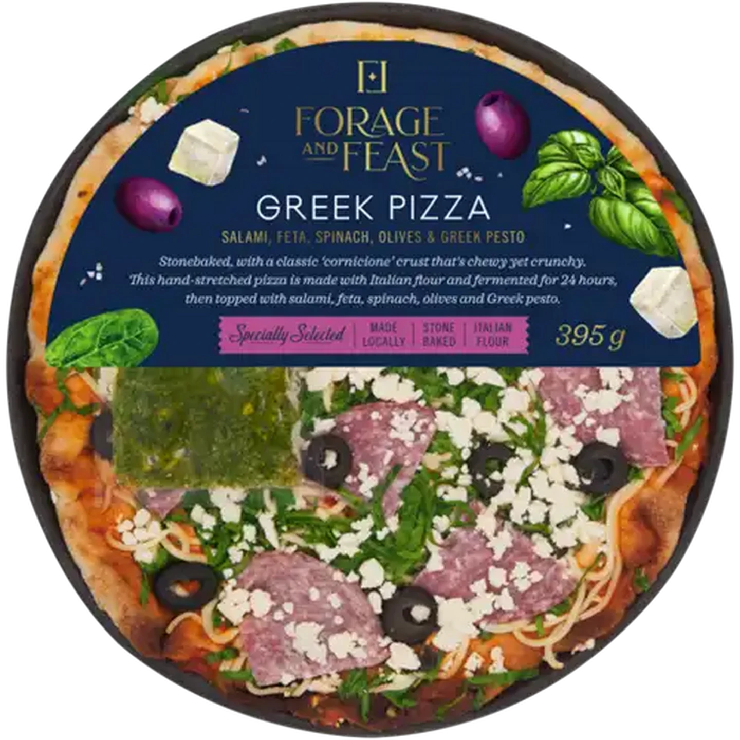 Image of Forage And Feast Greek Pizza 395g