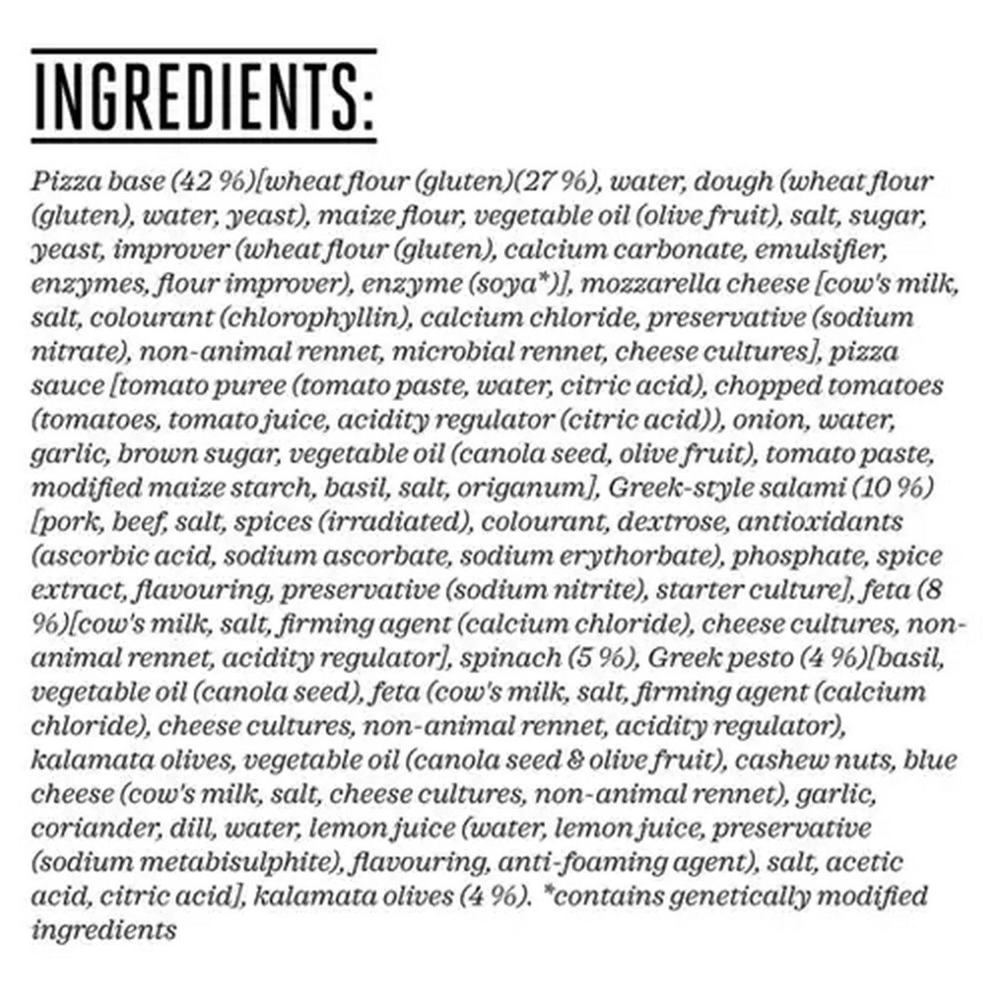 Image of Forage And Feast Greek Pizza 395g