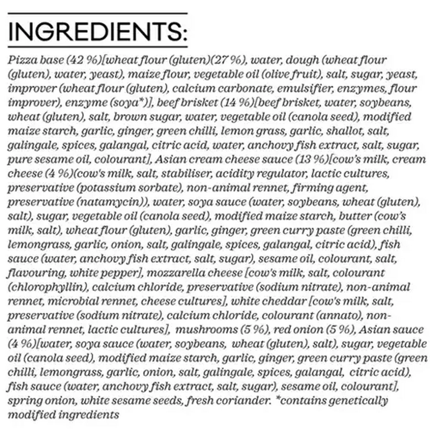 Image of Forage And Feast Asian Beef Pizza 395g