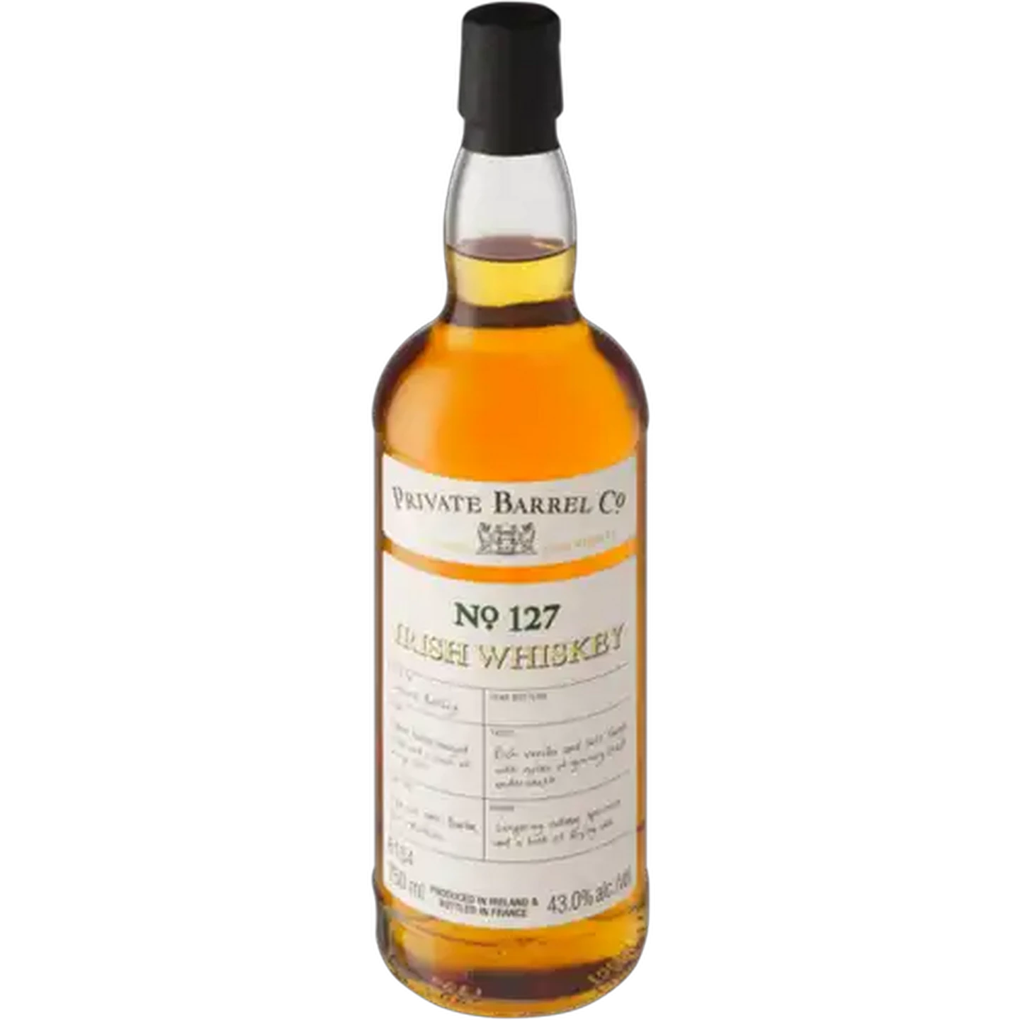 Image of Private Barrel Co. No.127 Irish Whiskey Bottle 750ml