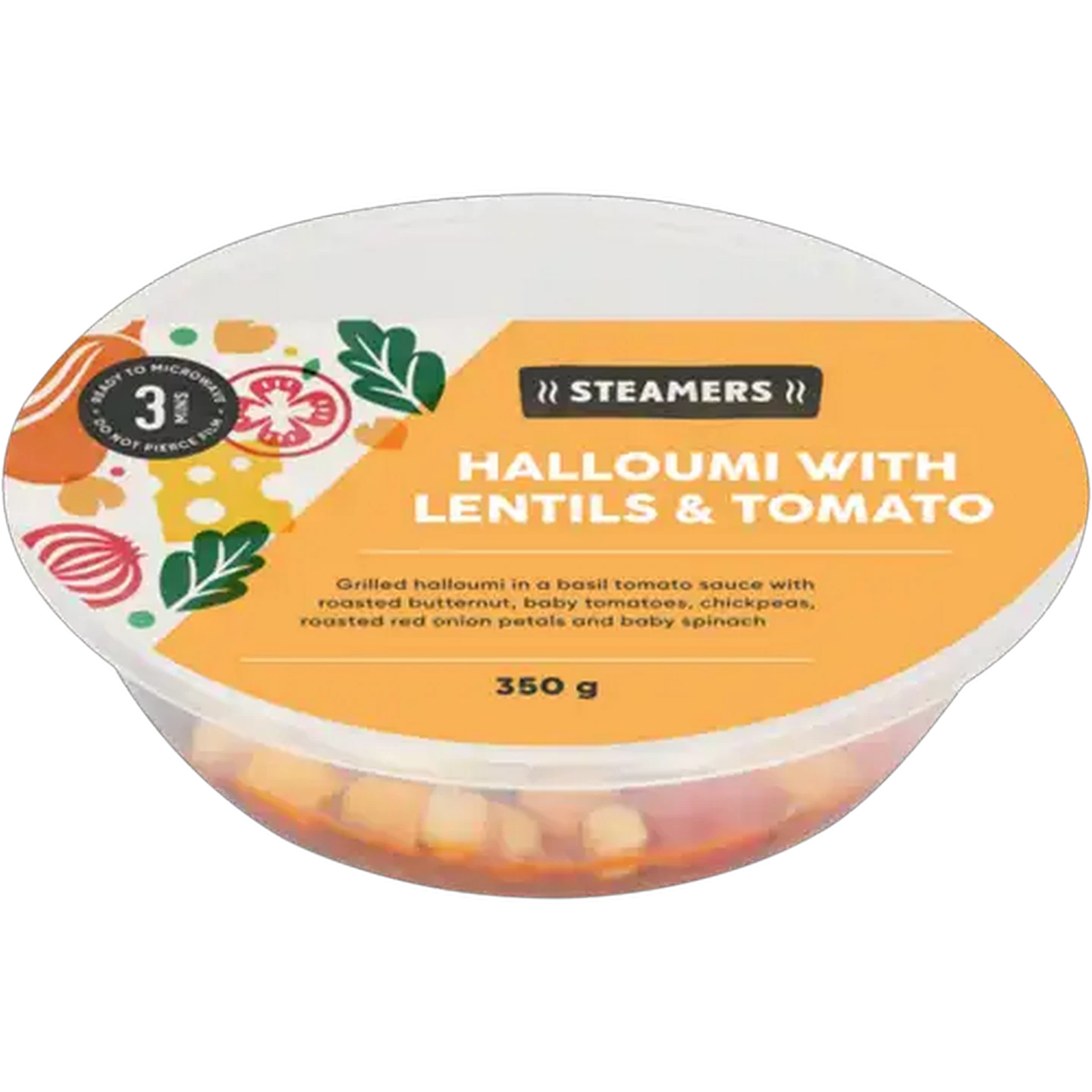 Image of Steamers Halloumi with Lentils & Tomato 350g