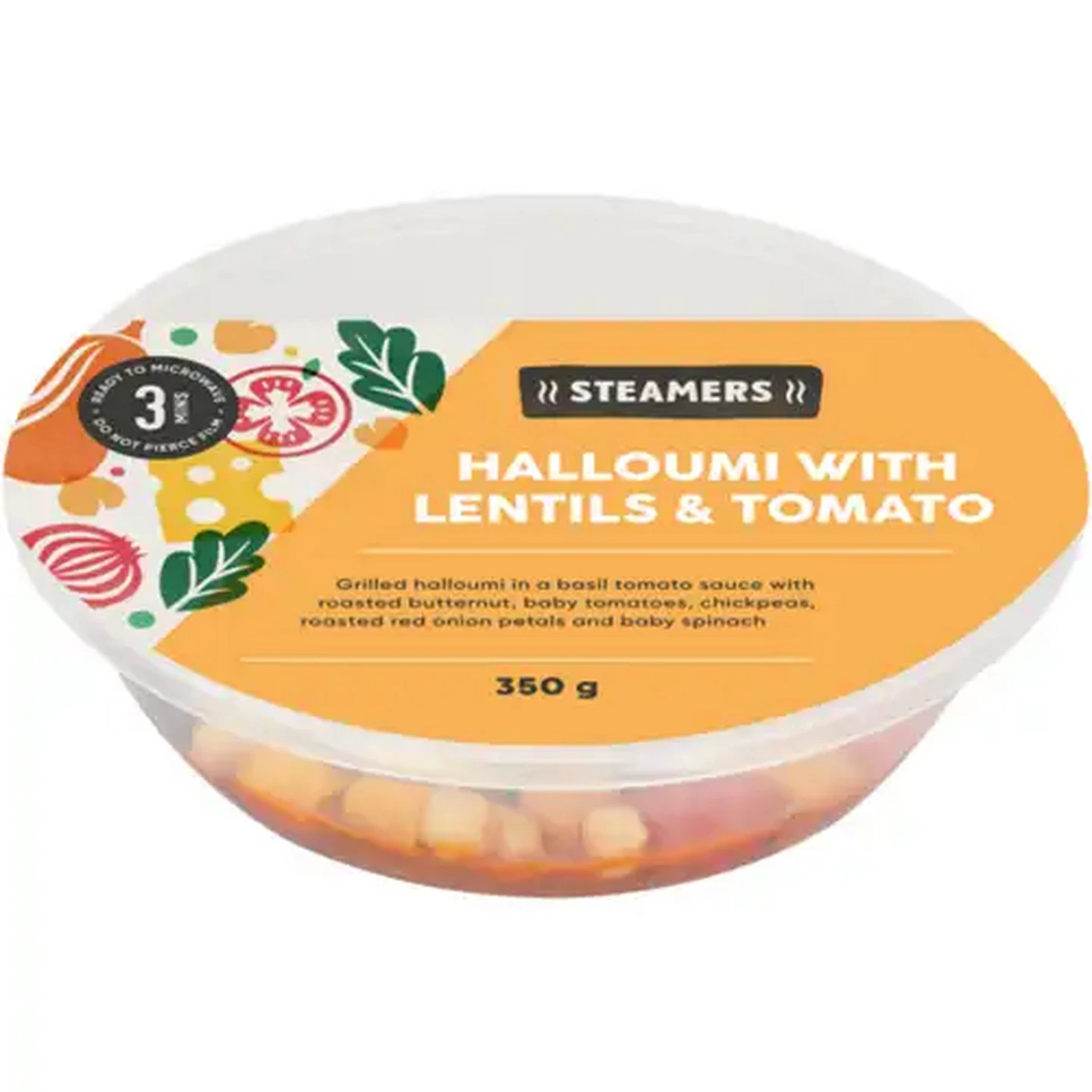 Image of Steamers Halloumi with Lentils & Tomato 350g