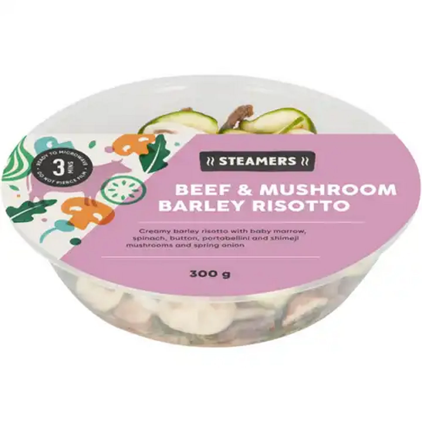 Image of Steamers Beef & Mushroom Barley Risotto 300g