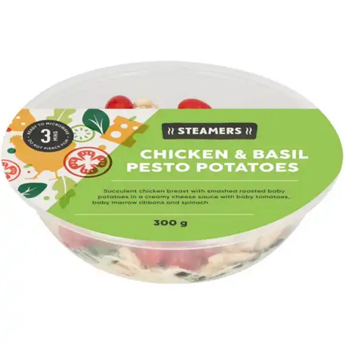 Image of Steamers Chicken & Basil Pesto Potatoes 300g