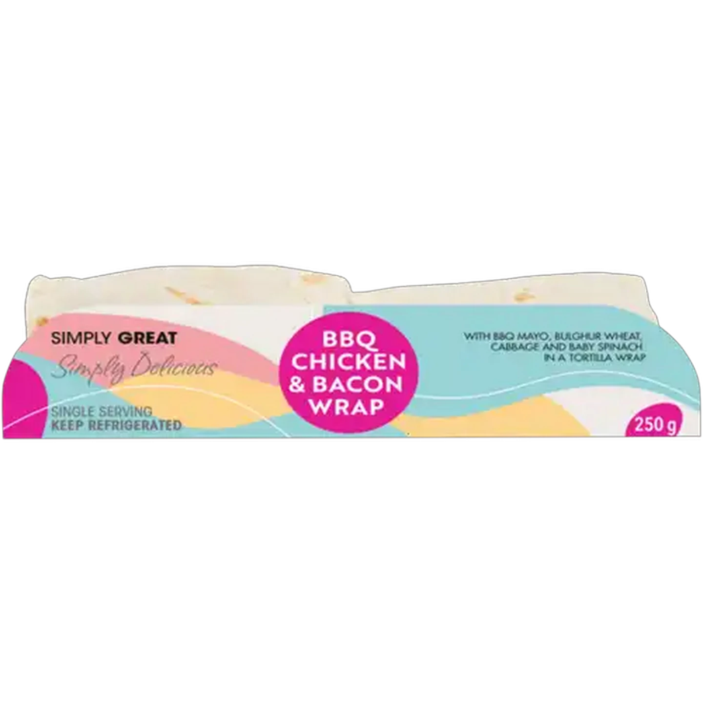Image of Simply Great BBQ Chicken & Bacon Wrap 250g