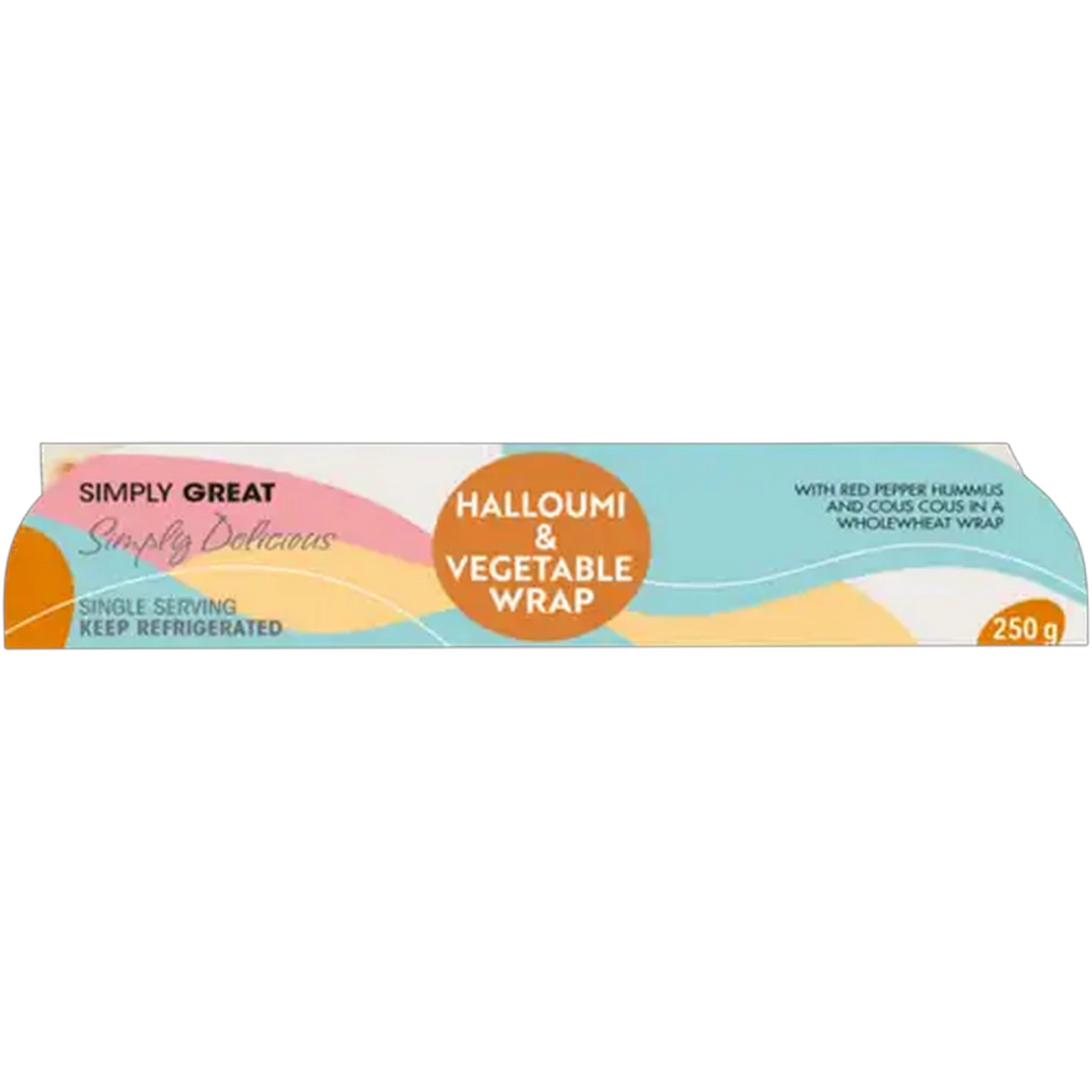 Image of Simply Great Halloumi & Vegetable Wrap 250g