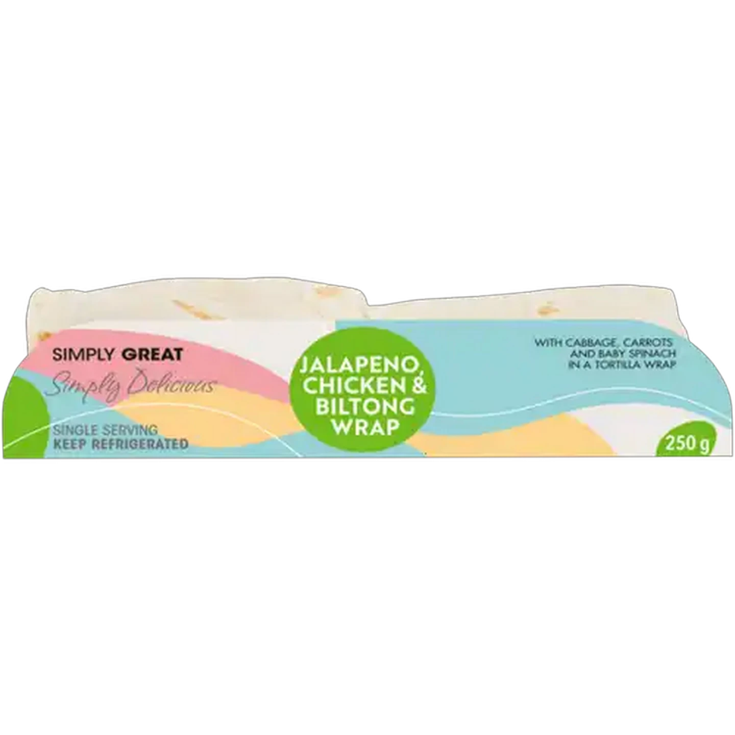Image of Simply Great Jalapeño, Chicken & Biltong Wrap 250g