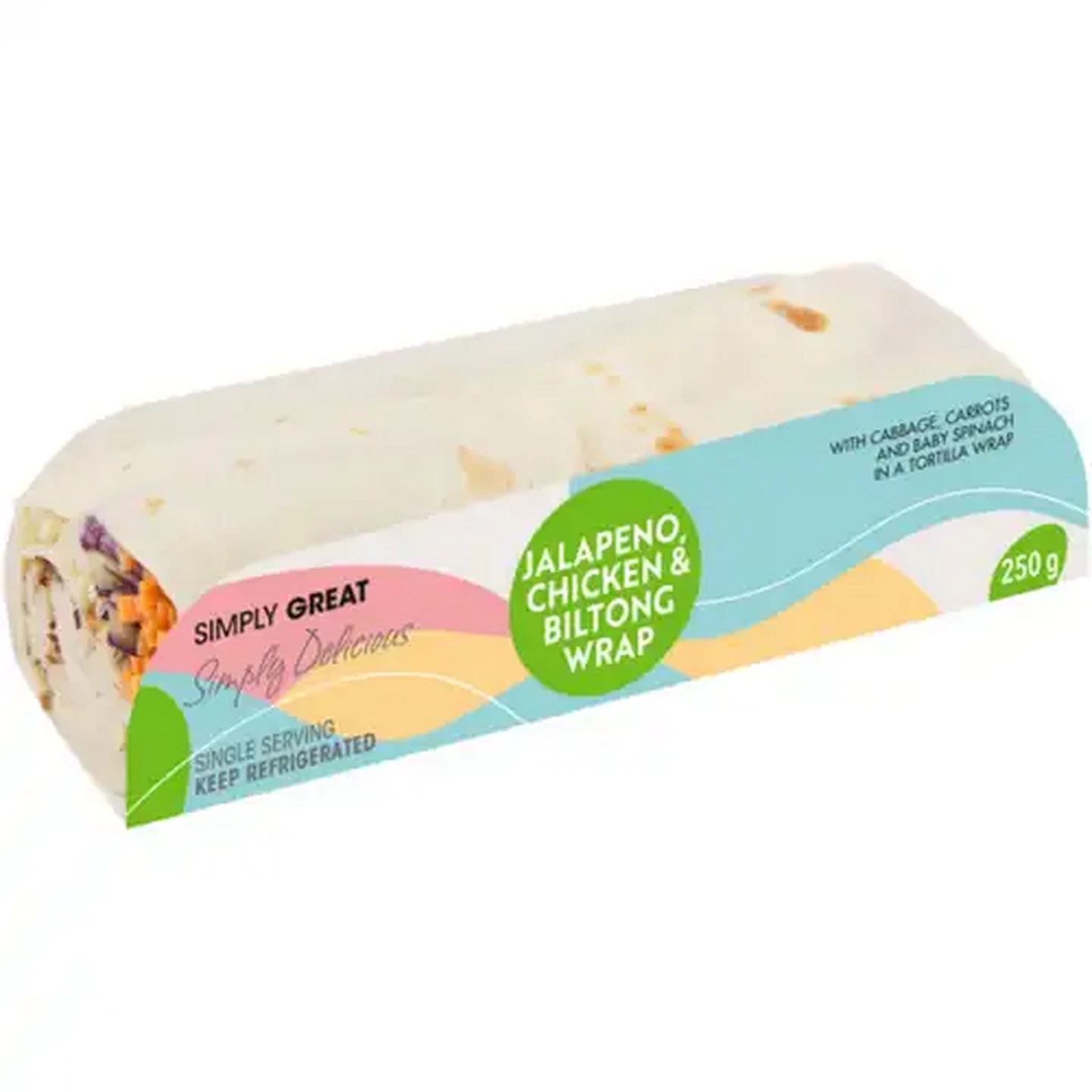 Image of Simply Great Jalapeño, Chicken & Biltong Wrap 250g