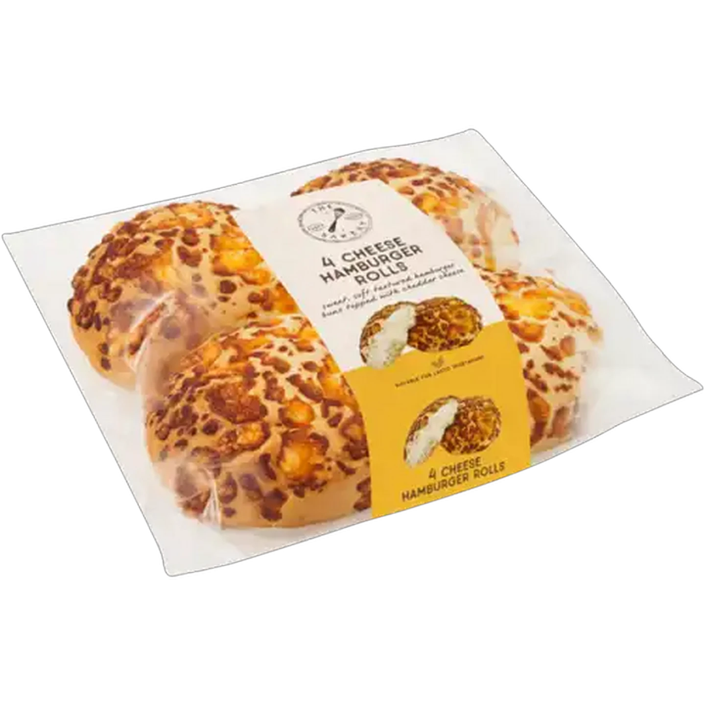 Image of The Bakery Cheese Hamburger Rolls 4-Pack