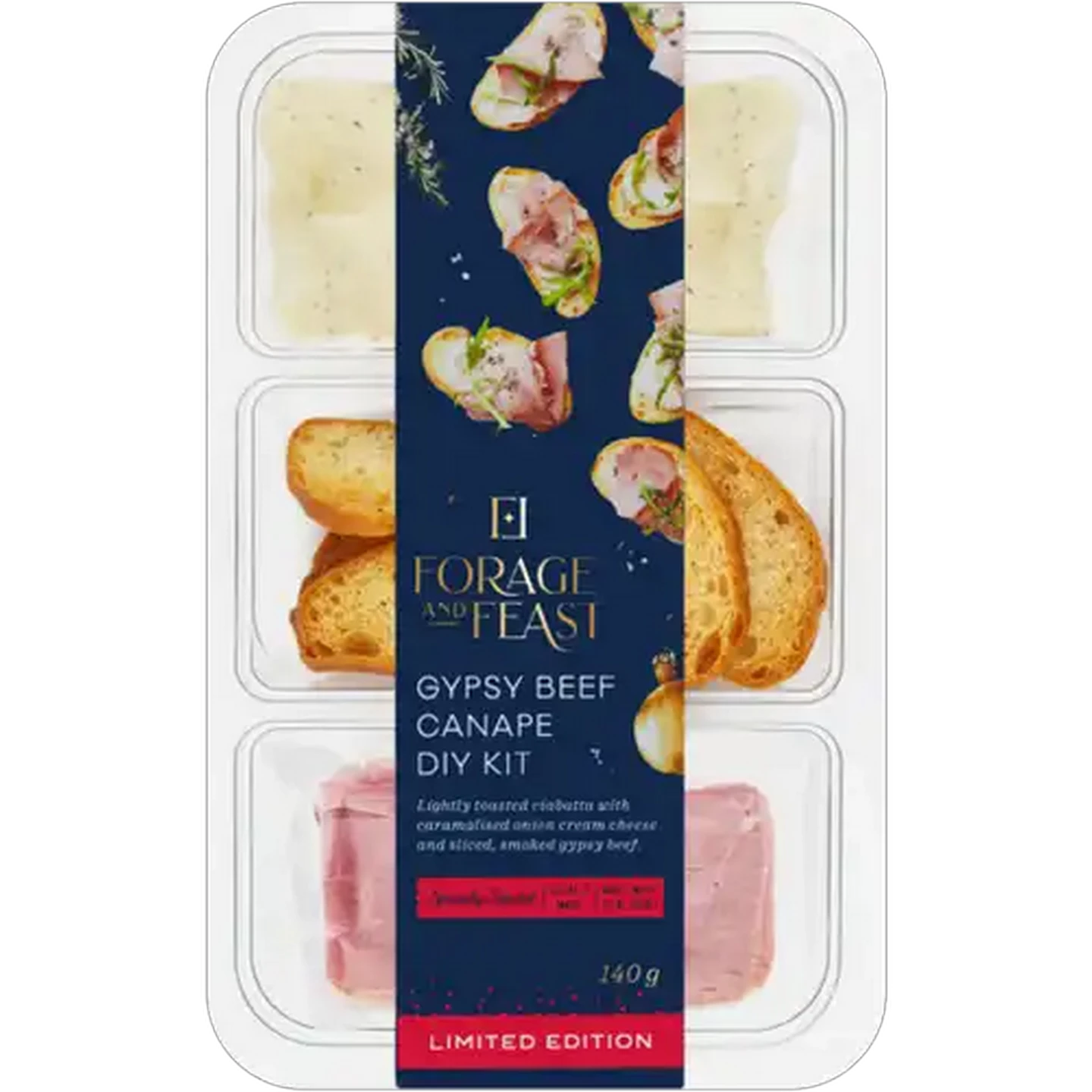 Image of Forage And Feast Limited Edition Gypsy Beef Canape DIY Kit 140g