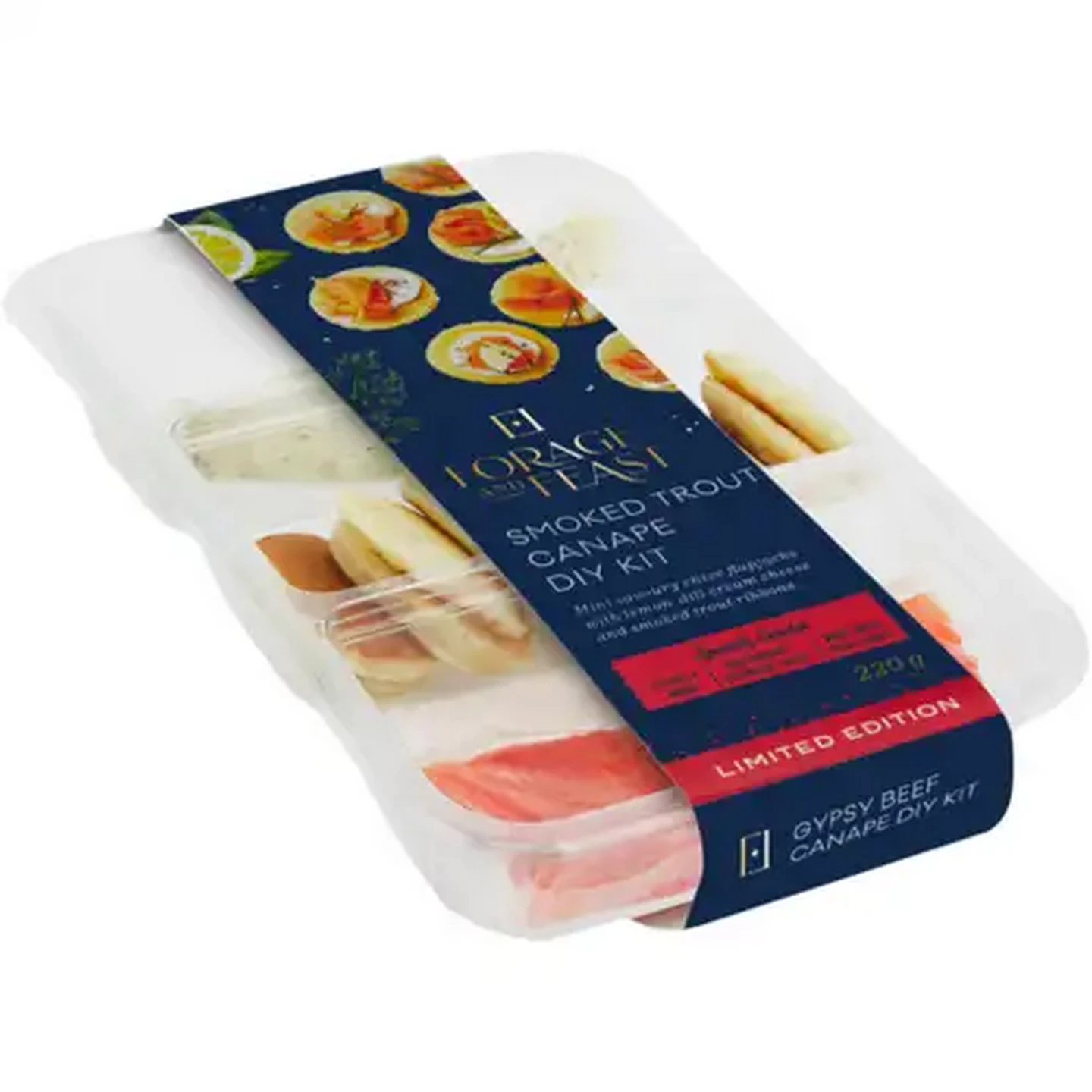 Image of Forage And Feast Limited Edition Smoked Trout Canape DIY Kit 220g