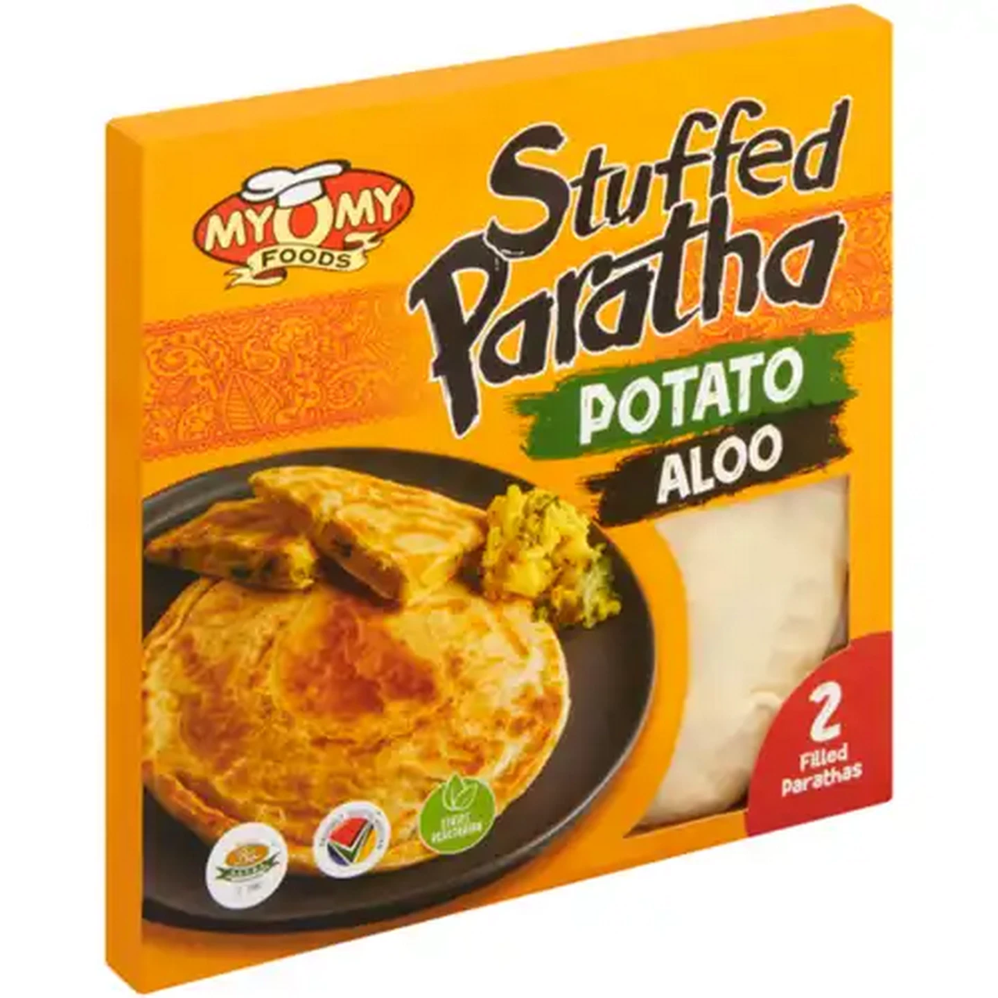 Image of MyOMy Foods Potato Loo Frozen Stuffed Paratha 2 Pack