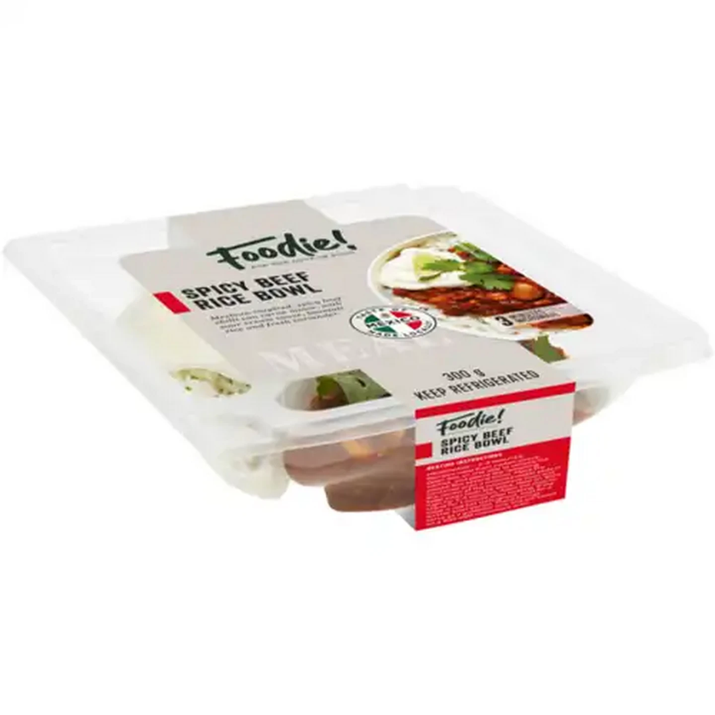 Image of Foodie! Spicy Beef Rice Bowl Ready Meal 300g
