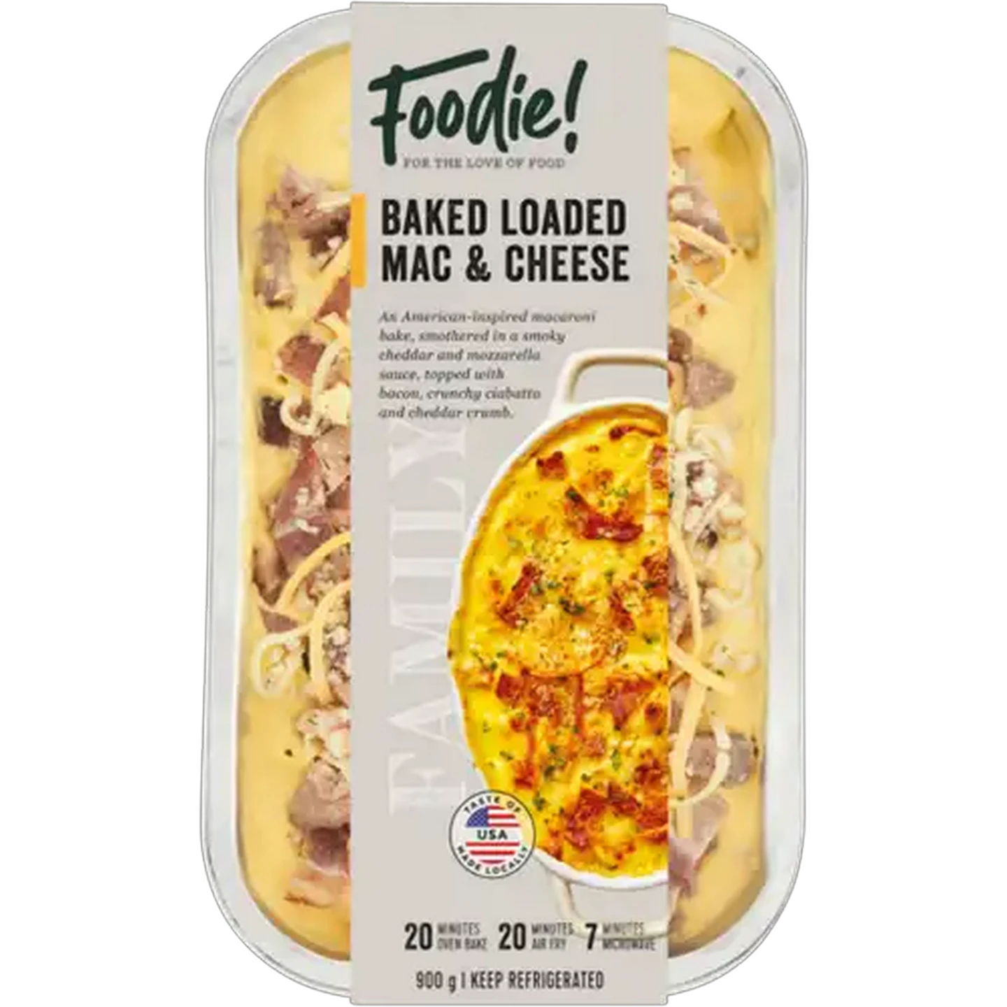Image of Foodie! Baked Loaded Mac & Cheese 900g