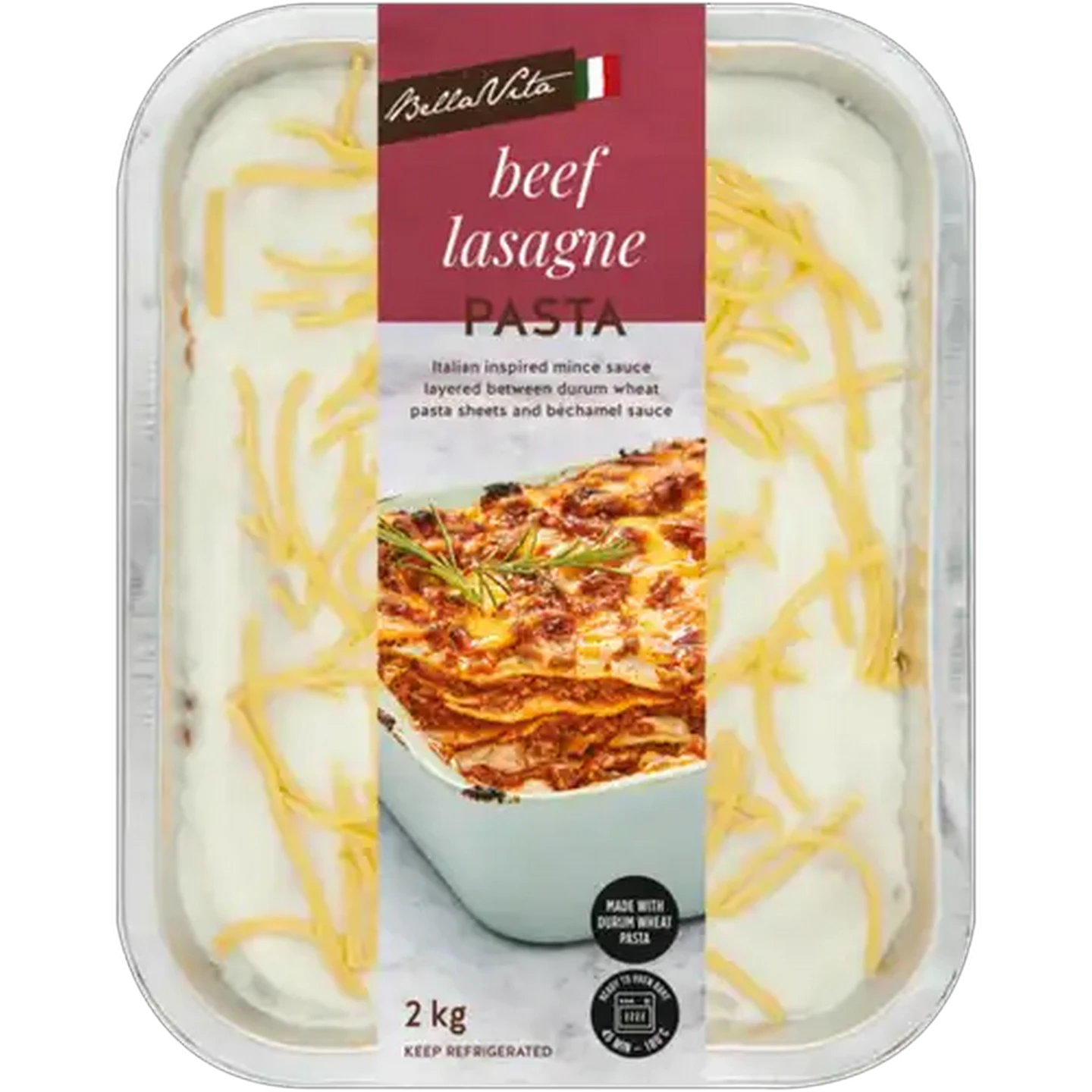 Image of Bella Vita Beef Lasagne Pasta 2kg