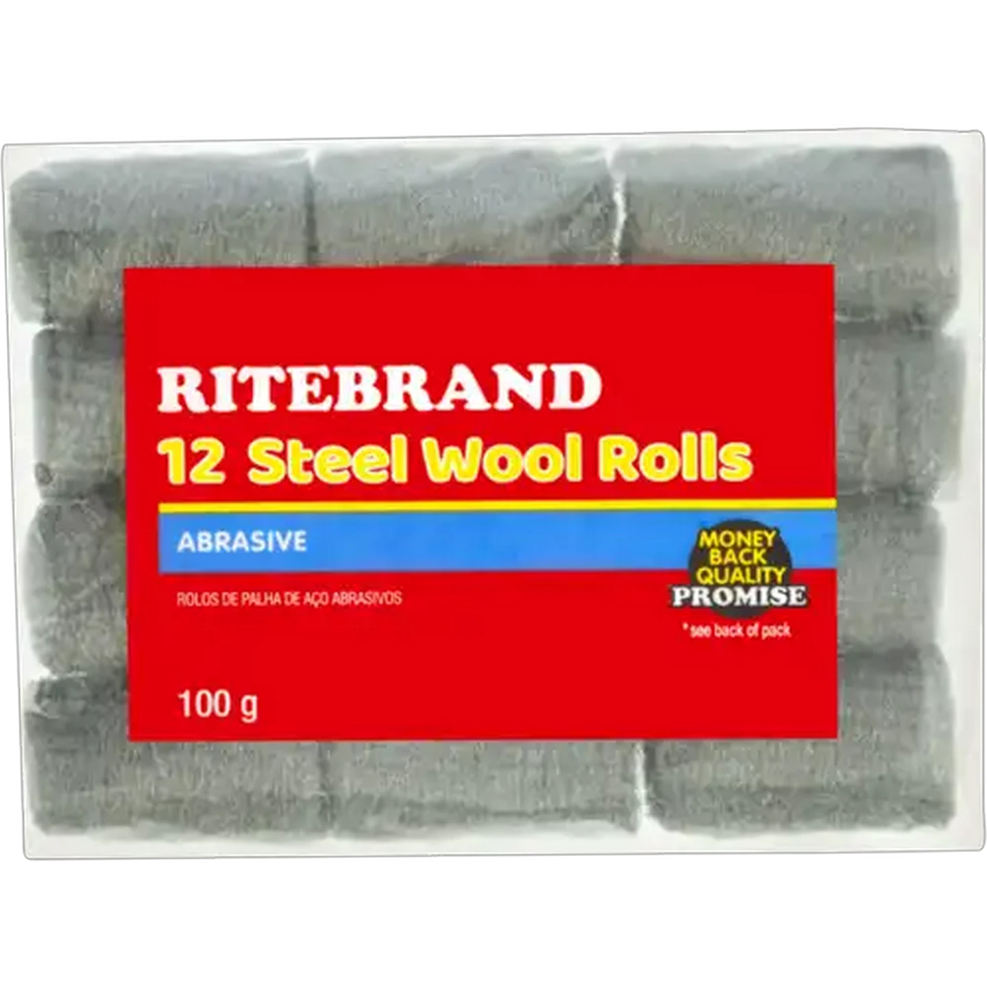 Image of Ritebrand Steel Wool Rolls 12 Pack