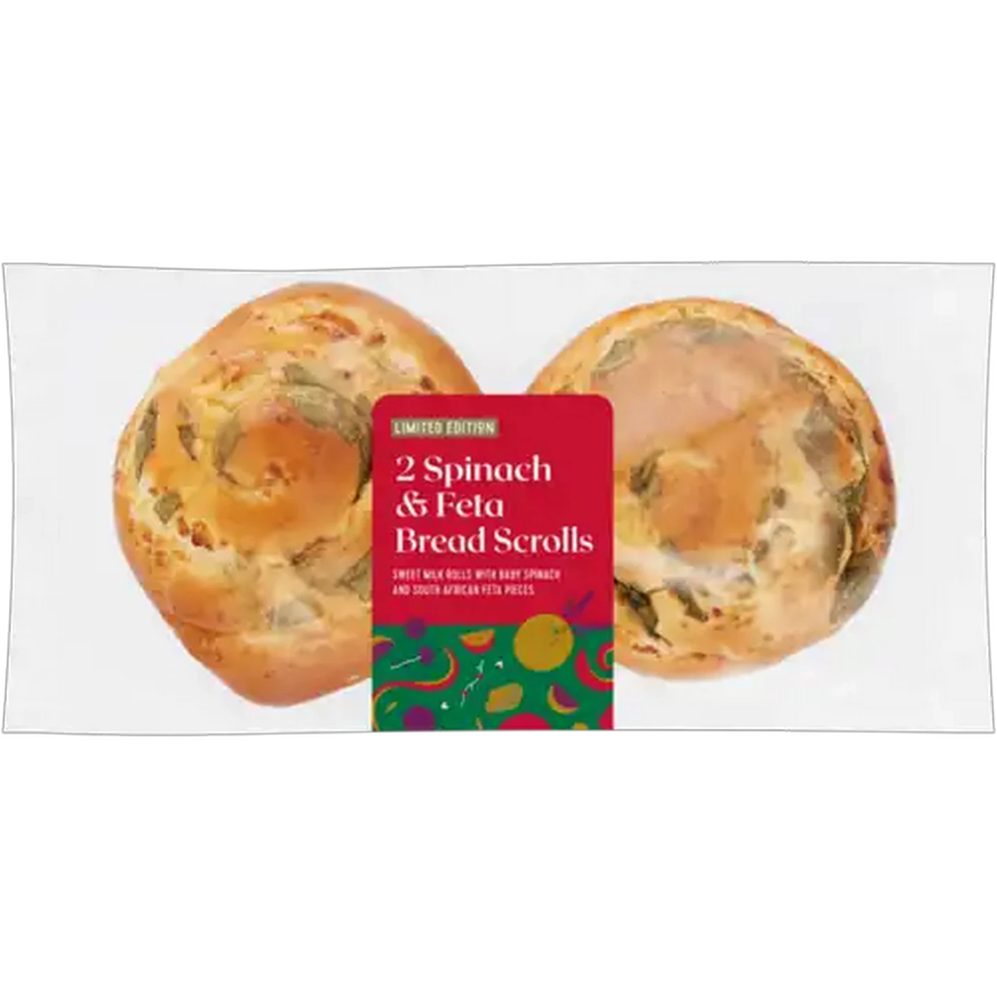 Image of Limited Edition Spinach & Feta Bread Scroll 2 Pack
