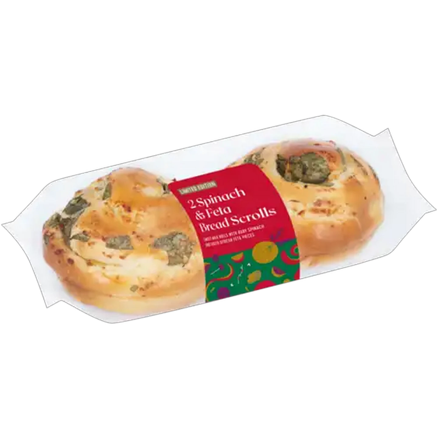 Image of Limited Edition Spinach & Feta Bread Scroll 2 Pack