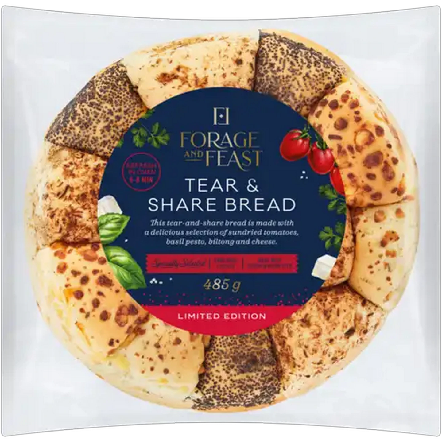 Image of Forage And Feast Limited Edition Tear & Share Bread 485g