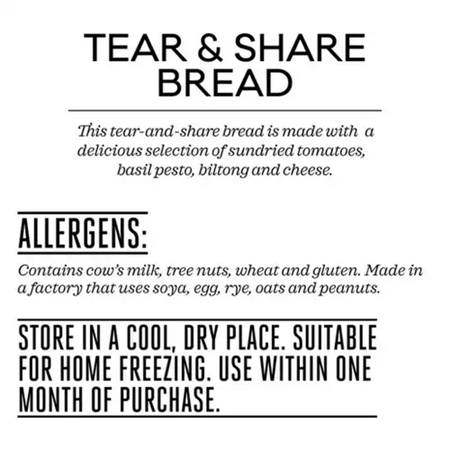 Image of Forage And Feast Limited Edition Tear & Share Bread 485g