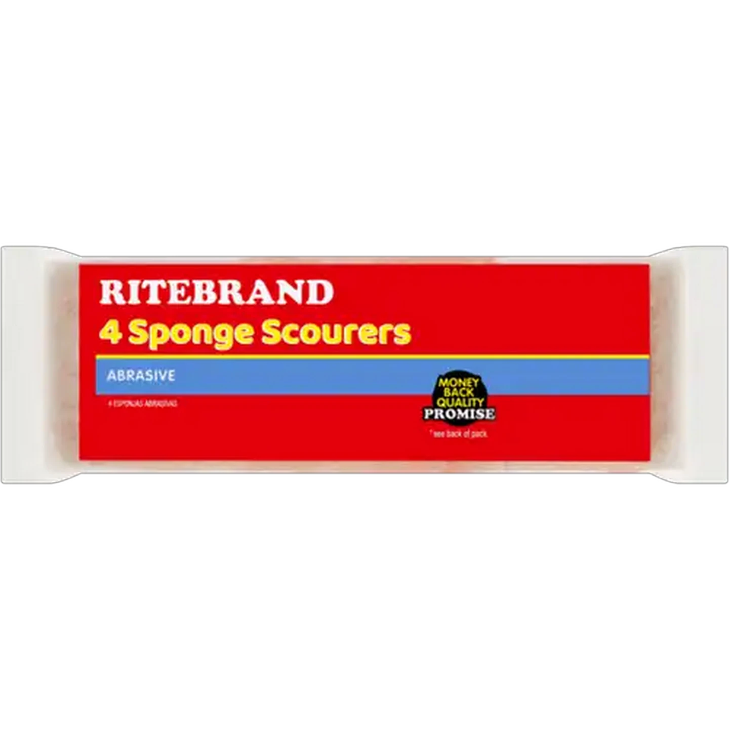 Image of Ritebrand Abrasive Sponge Scourers 4 Pack
