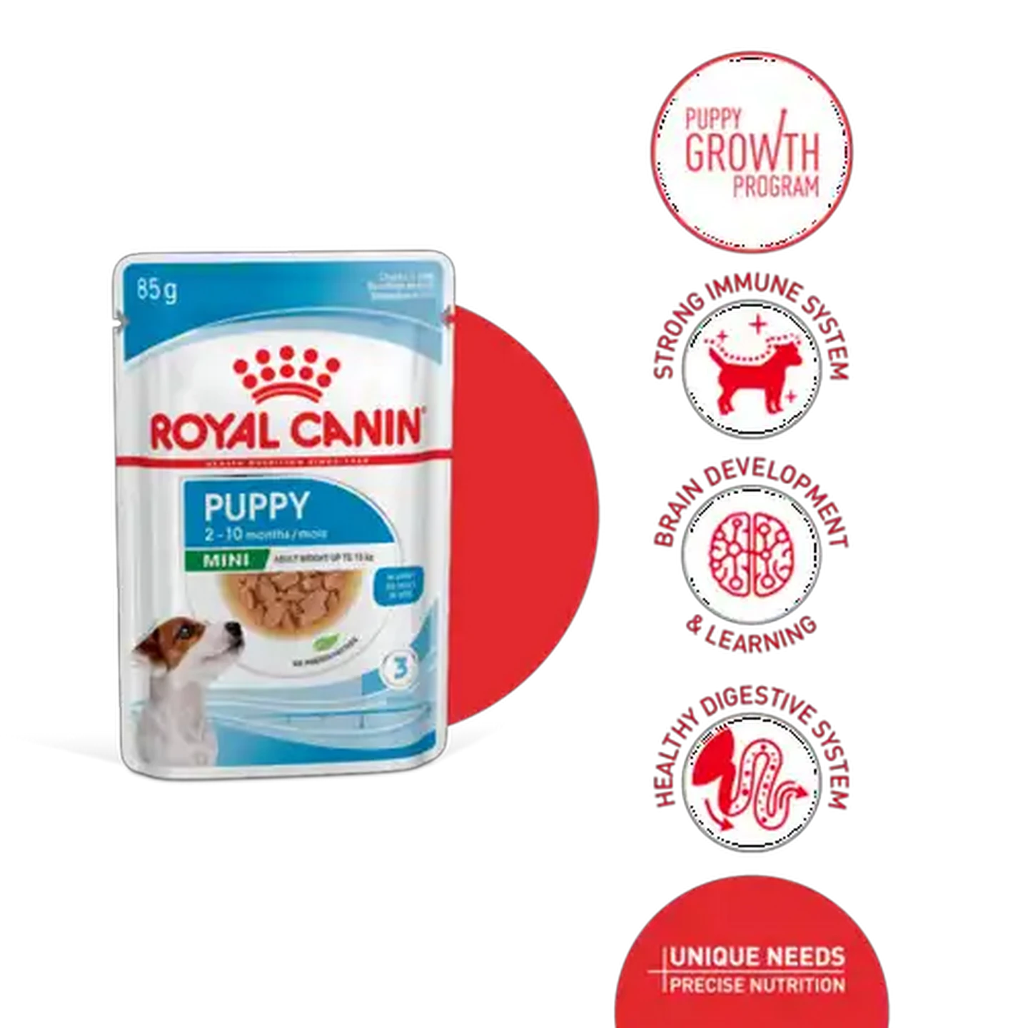 Image of Royal Canin Mini Puppy Wet Dog Food Pouch 85g