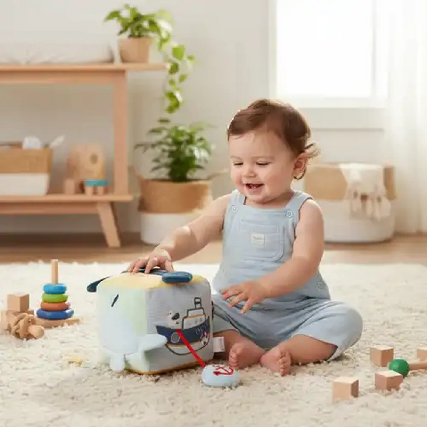 Image of Jolly Tots Wavy Wonders Activity Cube 0 Months +