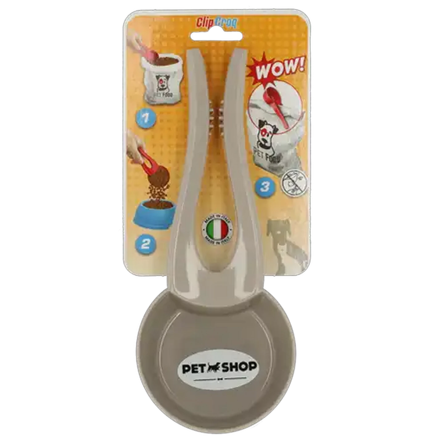 Image of Petshop Dove Grey Croquette Pet Clip & Scoop