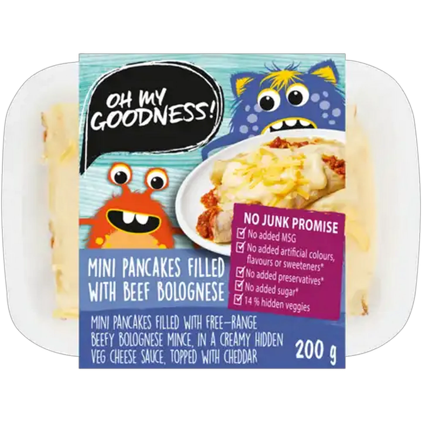 Image of Oh My Goodness! Mini Pancakes Filled with Beef Bolognese 200g