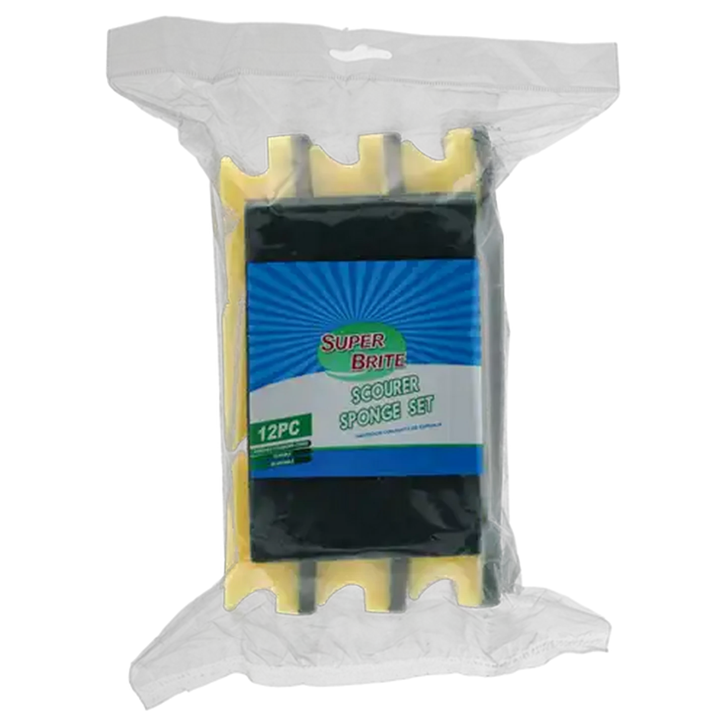 Image of Super Brite Heavy Duty Sponge Scourer 12-Pack
