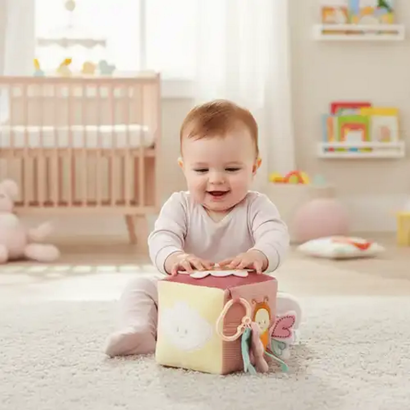 Image of Jolly Tots Sunny Pals Activity Cube 0 Months +