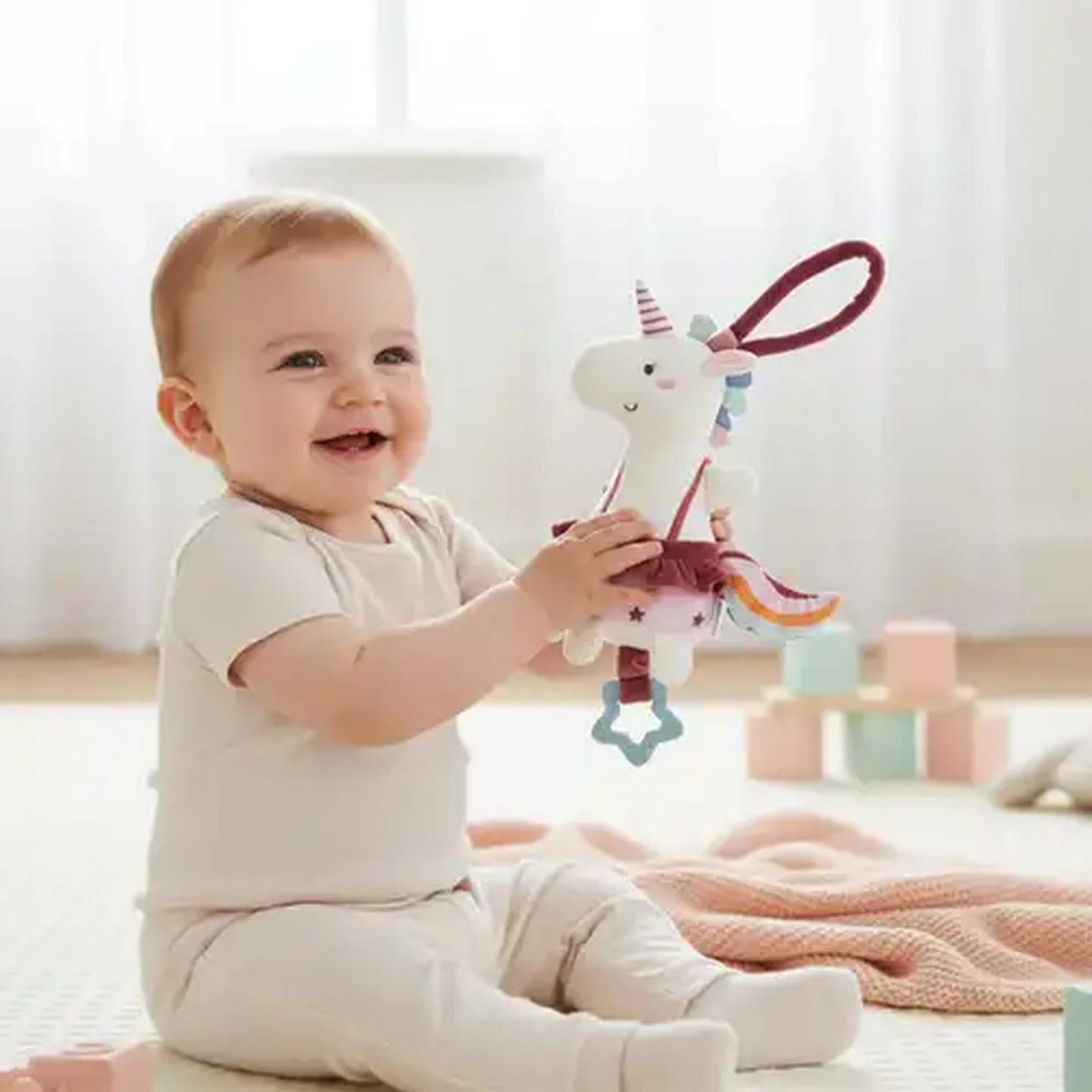 Image of Jolly Tots Sunny Pals Pull String Toy 0 Months +