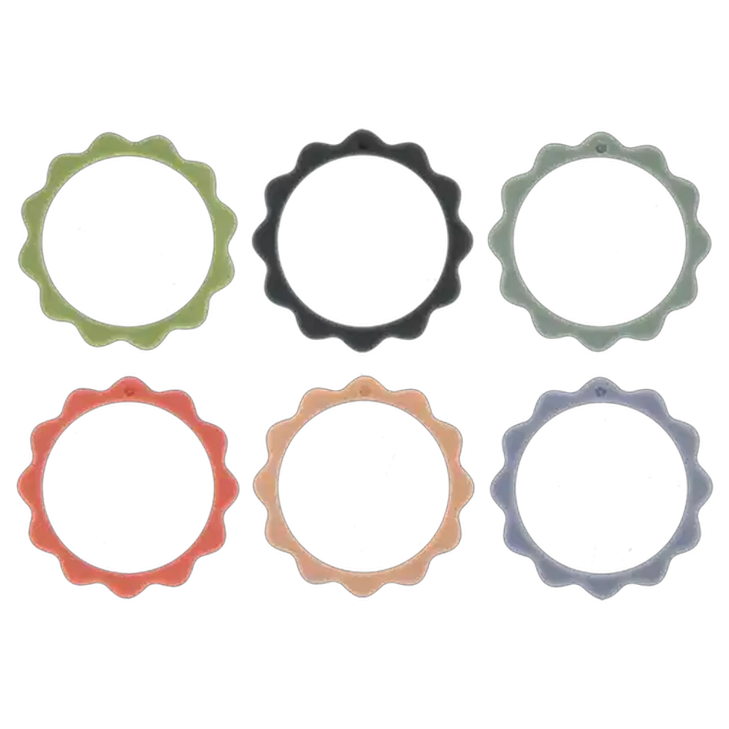 Image of Jolly Tots Silicone Teether Ring 6 Months + 3-Pack