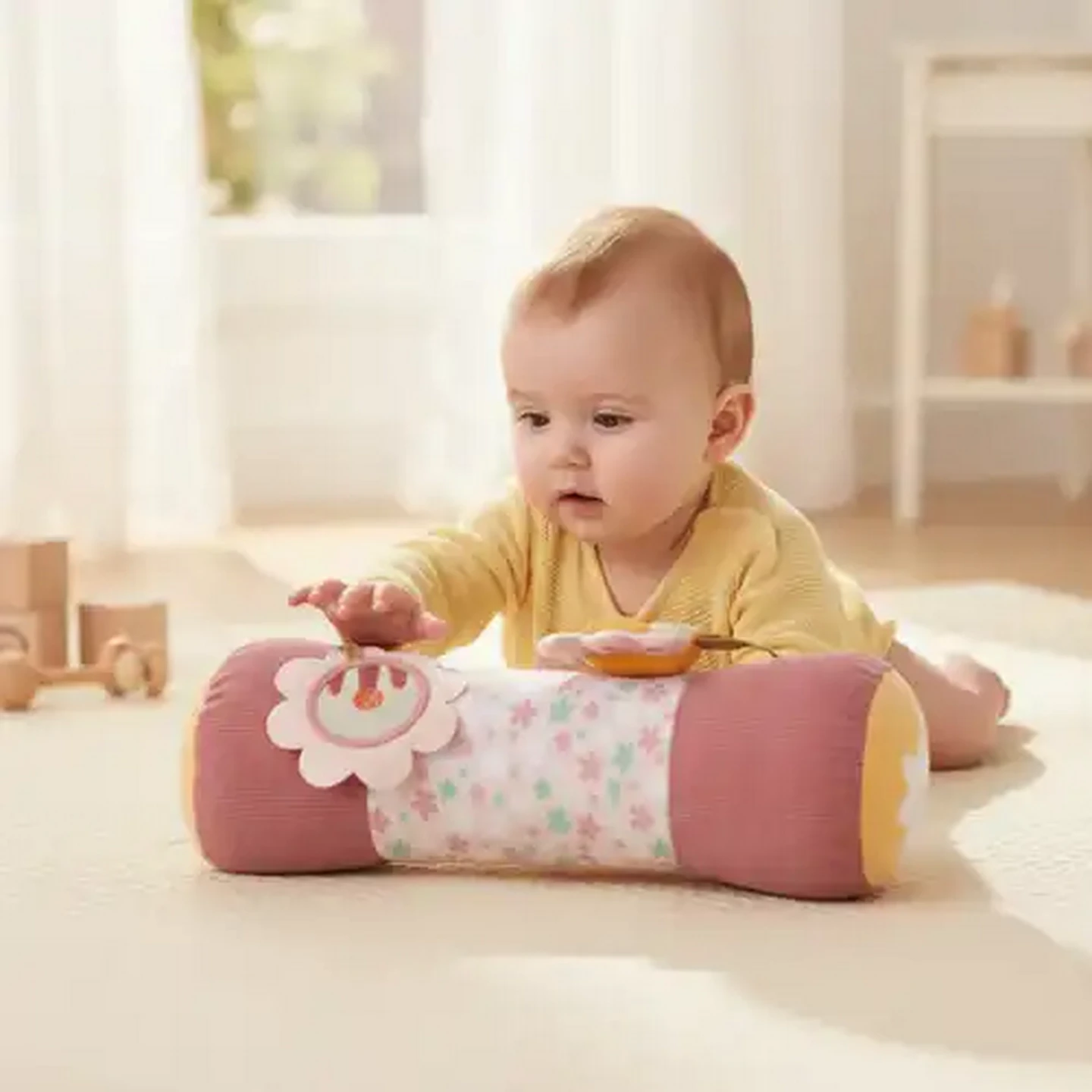 Image of Jolly Tots Sunny Pal Activity Pillow 50 x 75cm 0 Months +