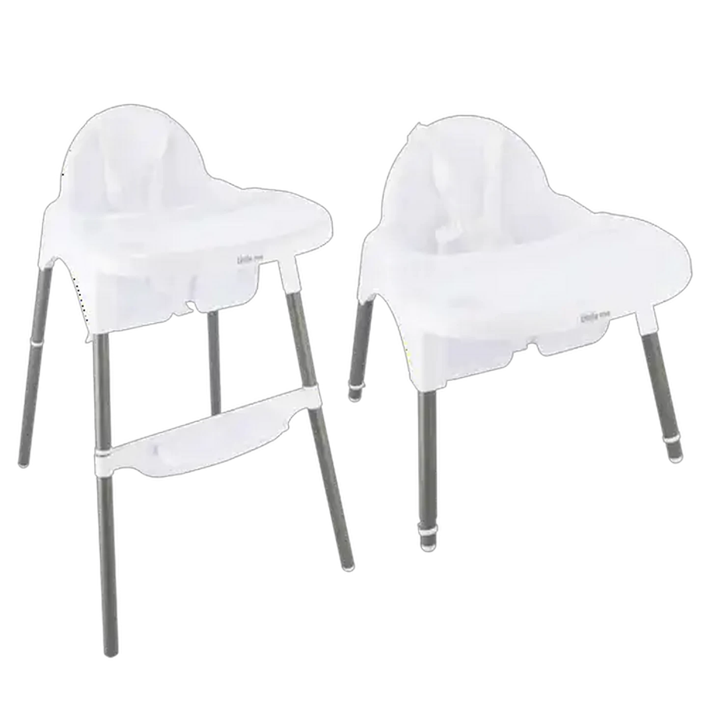 Image of Little Me White Basic 2-In-1 Highchair 6 Months +