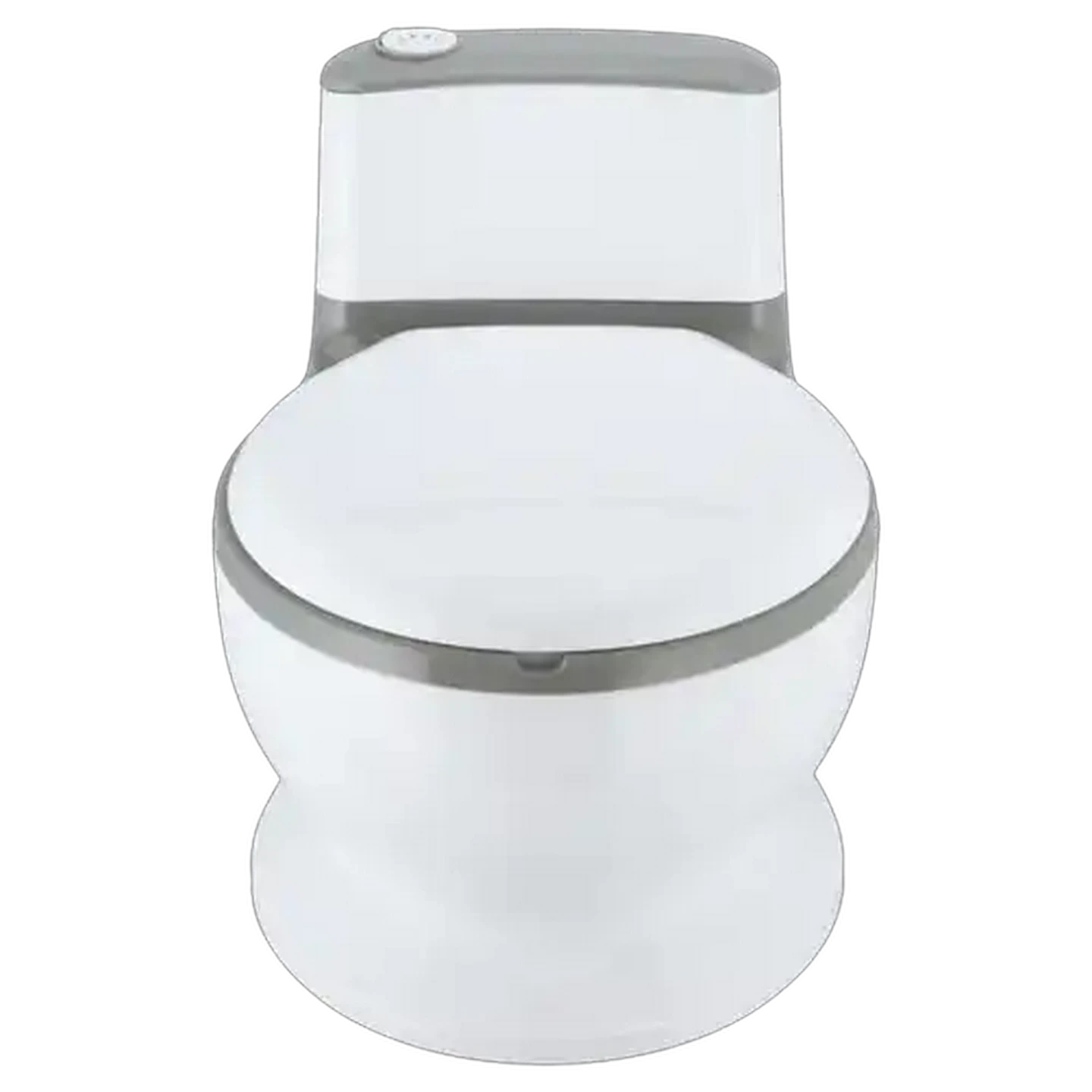 Image of Jolly Tots White & Grey Potty with Flushing Sounds 18 Months +