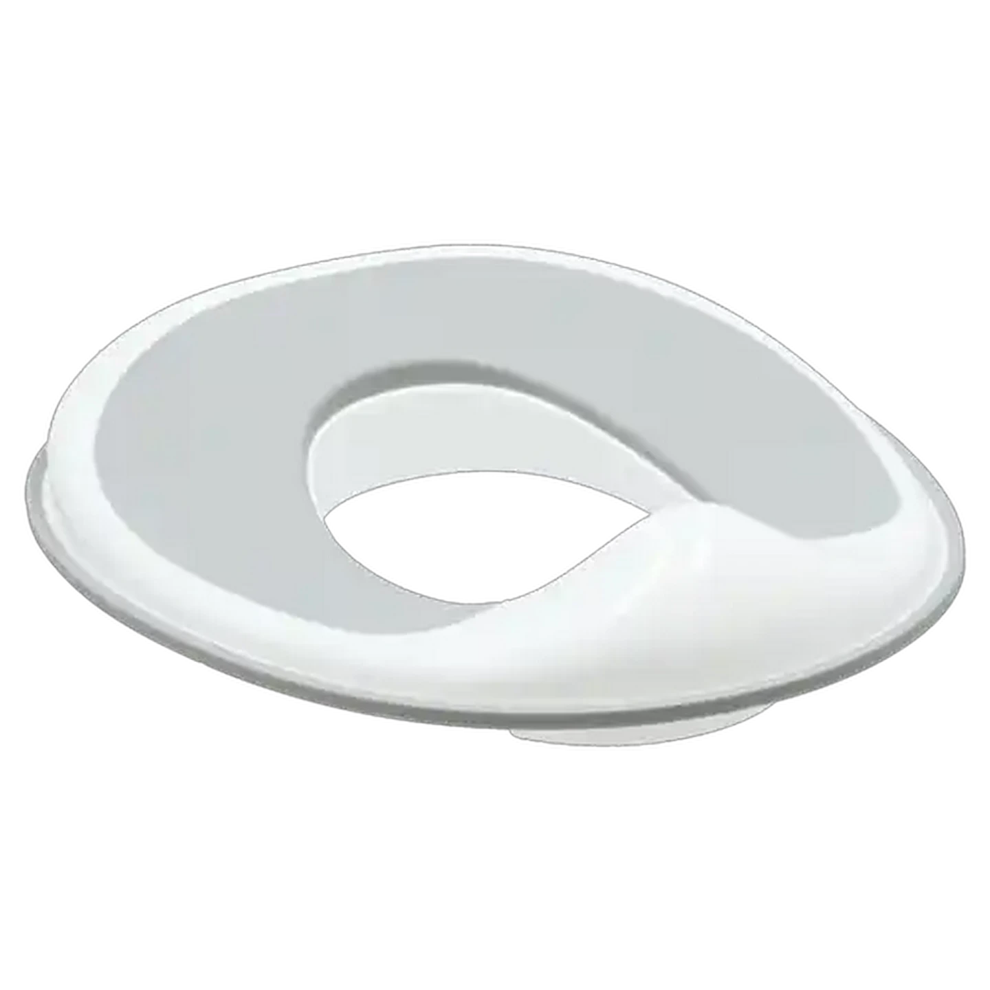 Image of Jolly Tots White & Grey Anti Slip Toilet Trainer 18 Months +