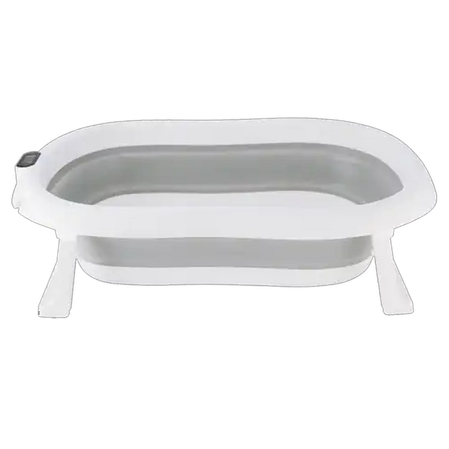 Image of Jolly Tots White & Grey Pop Up Collapsible Bath 0 Months +