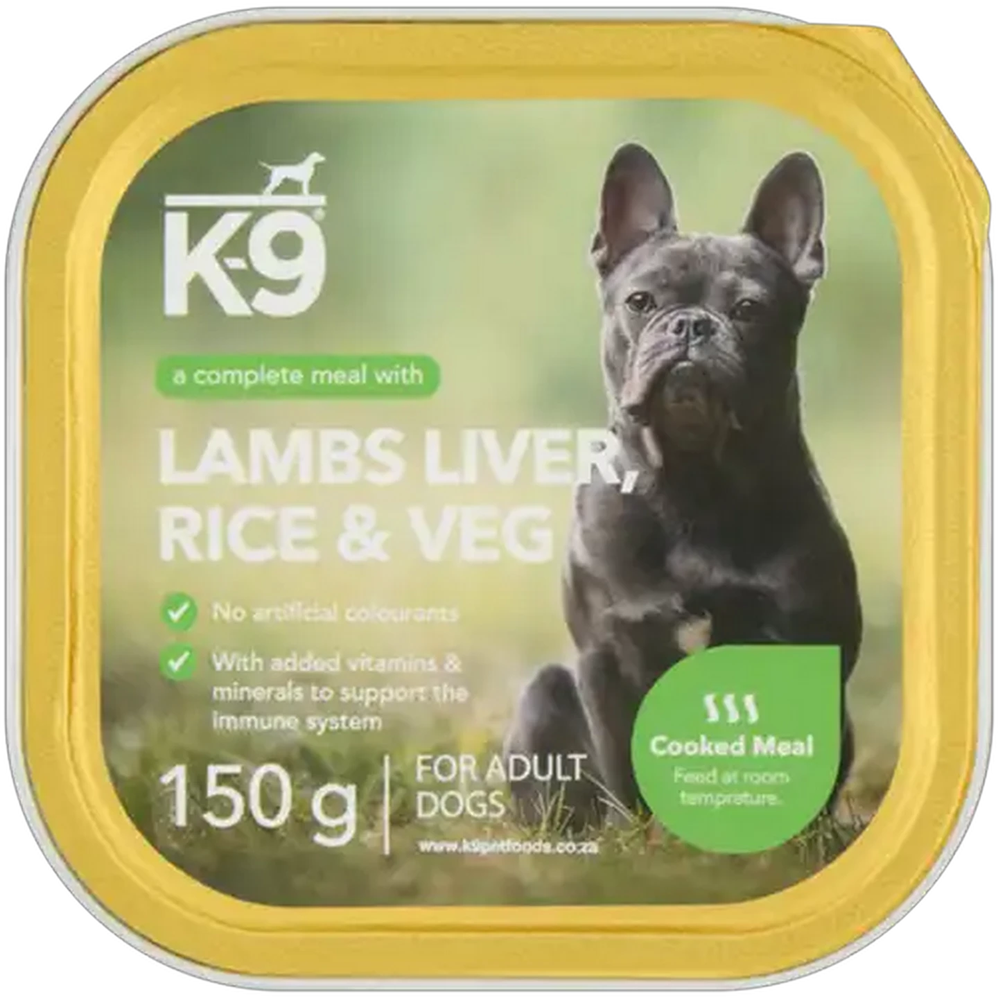 Checkers Sixty60 | K-9 Lambs Liver, Rice & Veg Adult Wet Dog Food 150g