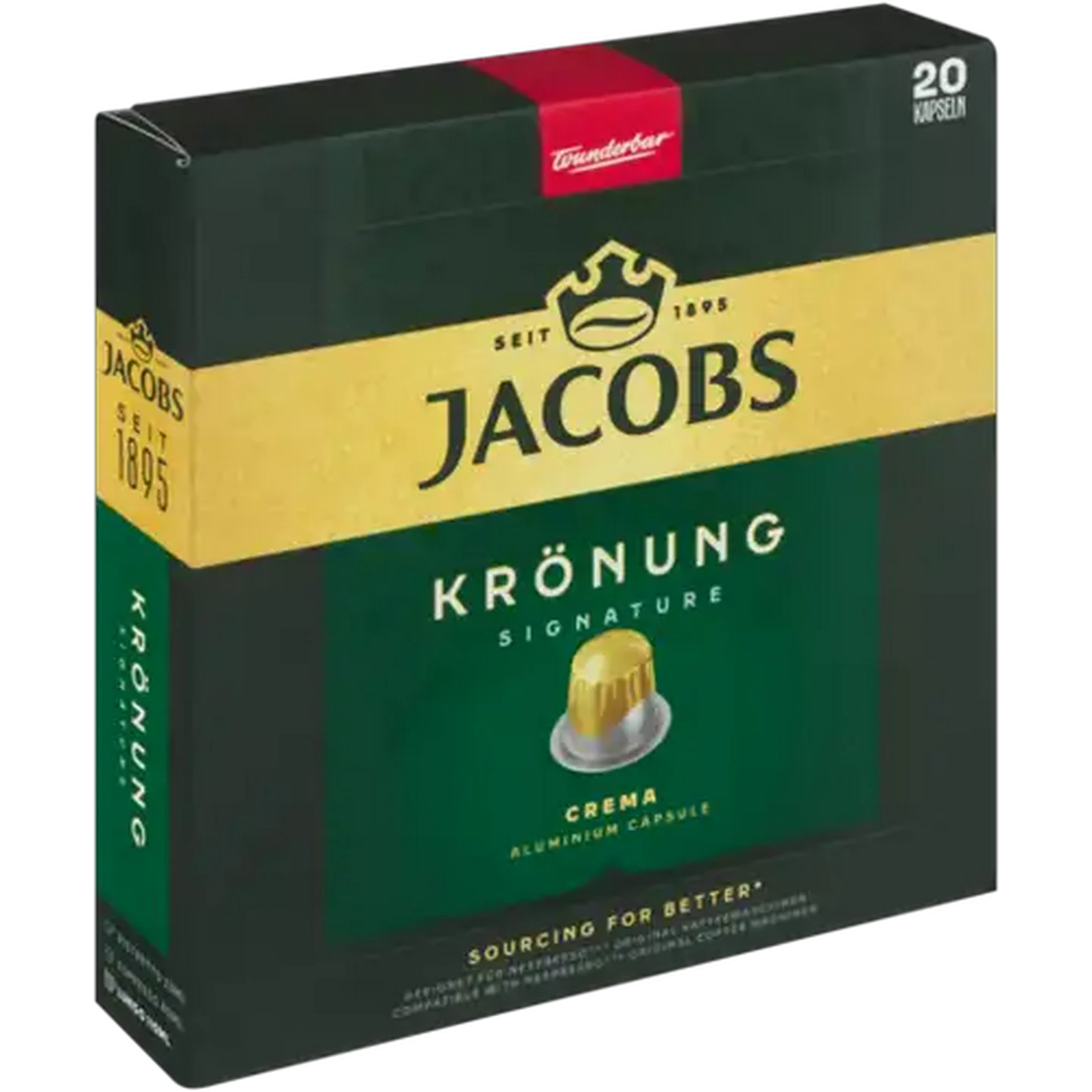 Image of Jacobs Krönung Crema Coffee Capsules 20 Pack