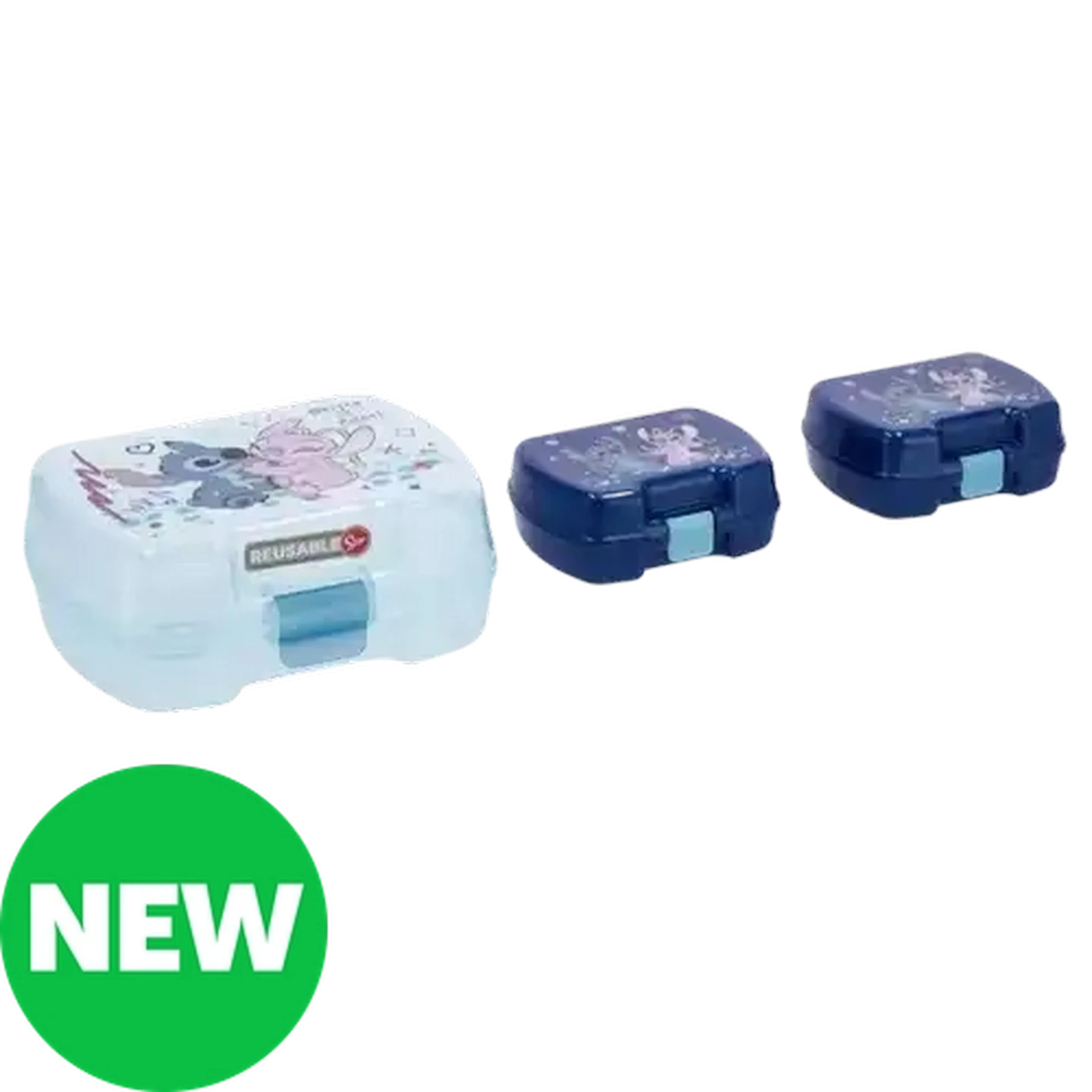 Image of Stitch Premium Multi Drawing Lunch Box 3-Pack