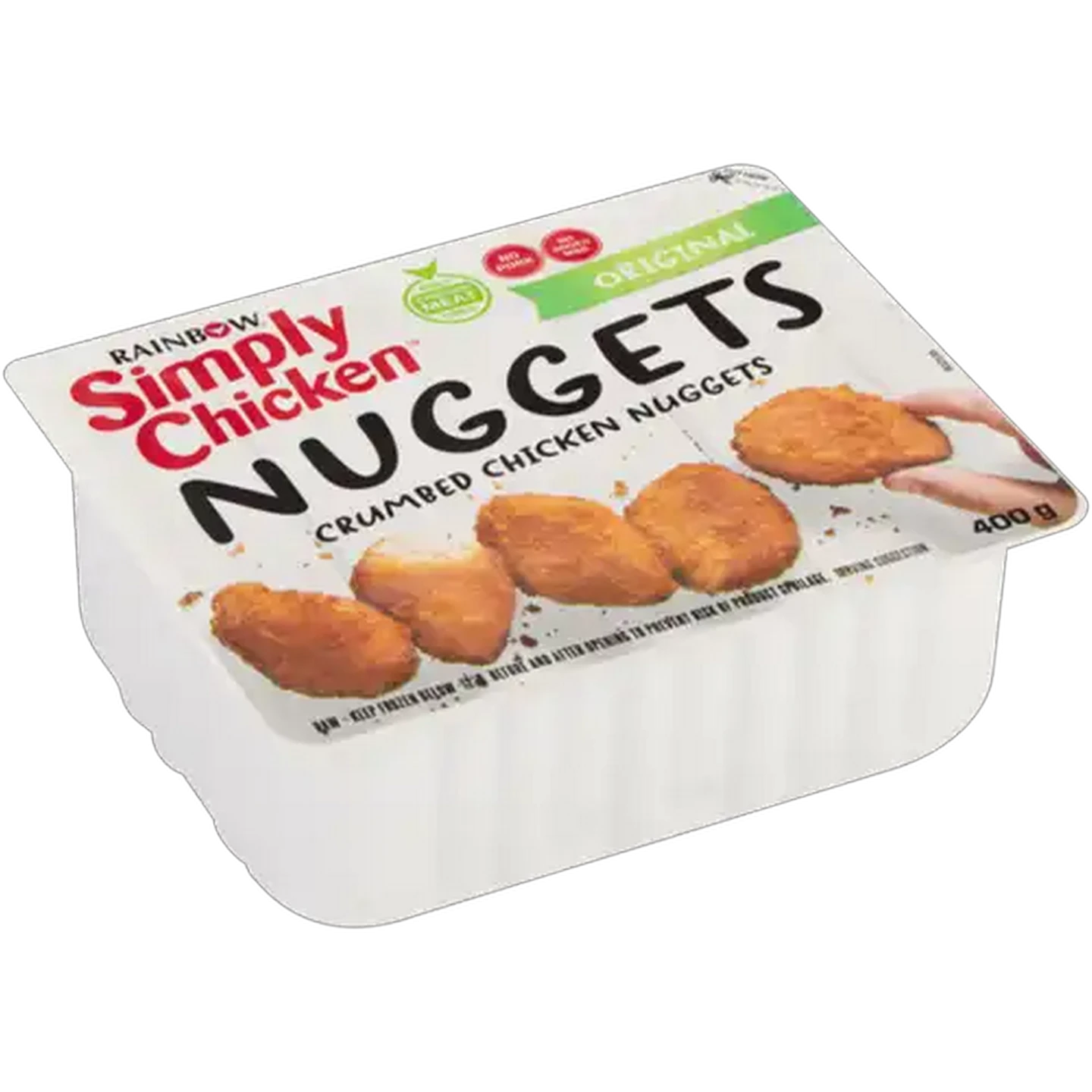 Image of RAINBOW Simply Chicken Frozen Crumbed Chicken Nuggets 400g
