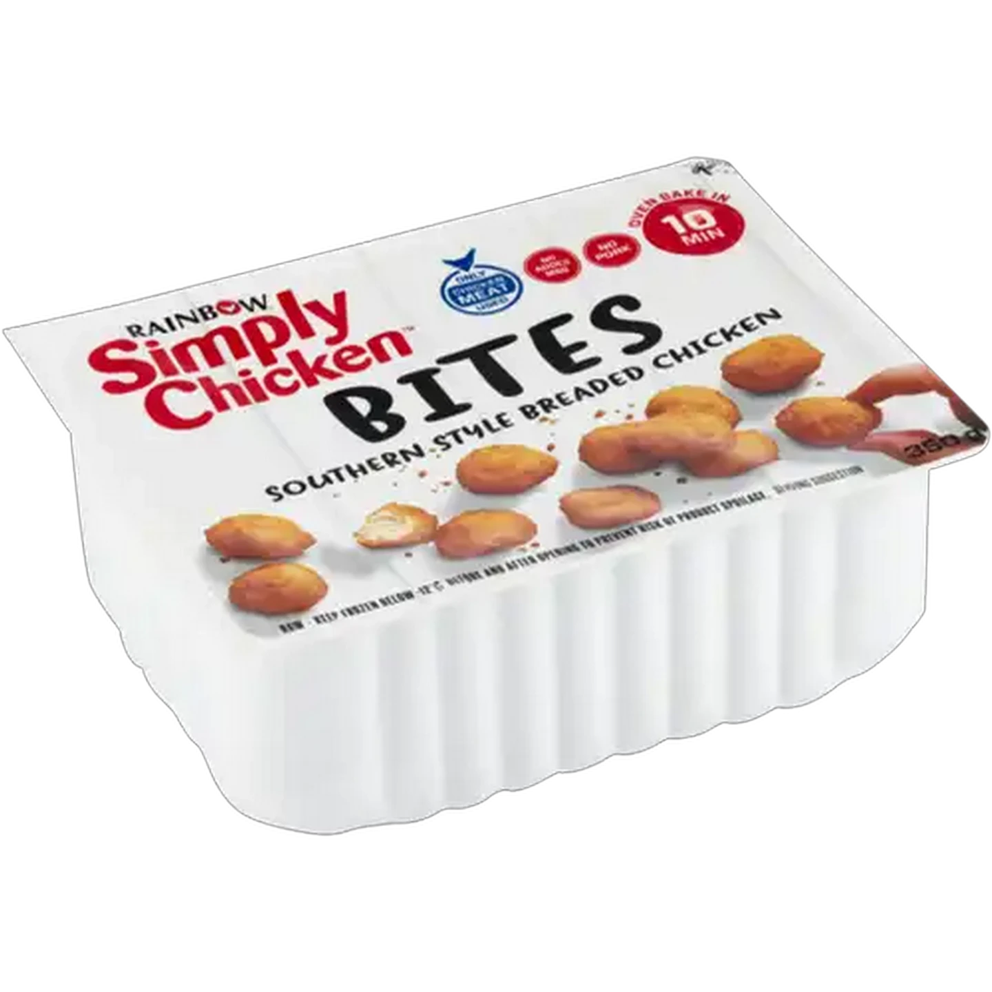 Image of RAINBOW Simply Chicken Frozen Southern Style Breaded Chicken Bites 350g