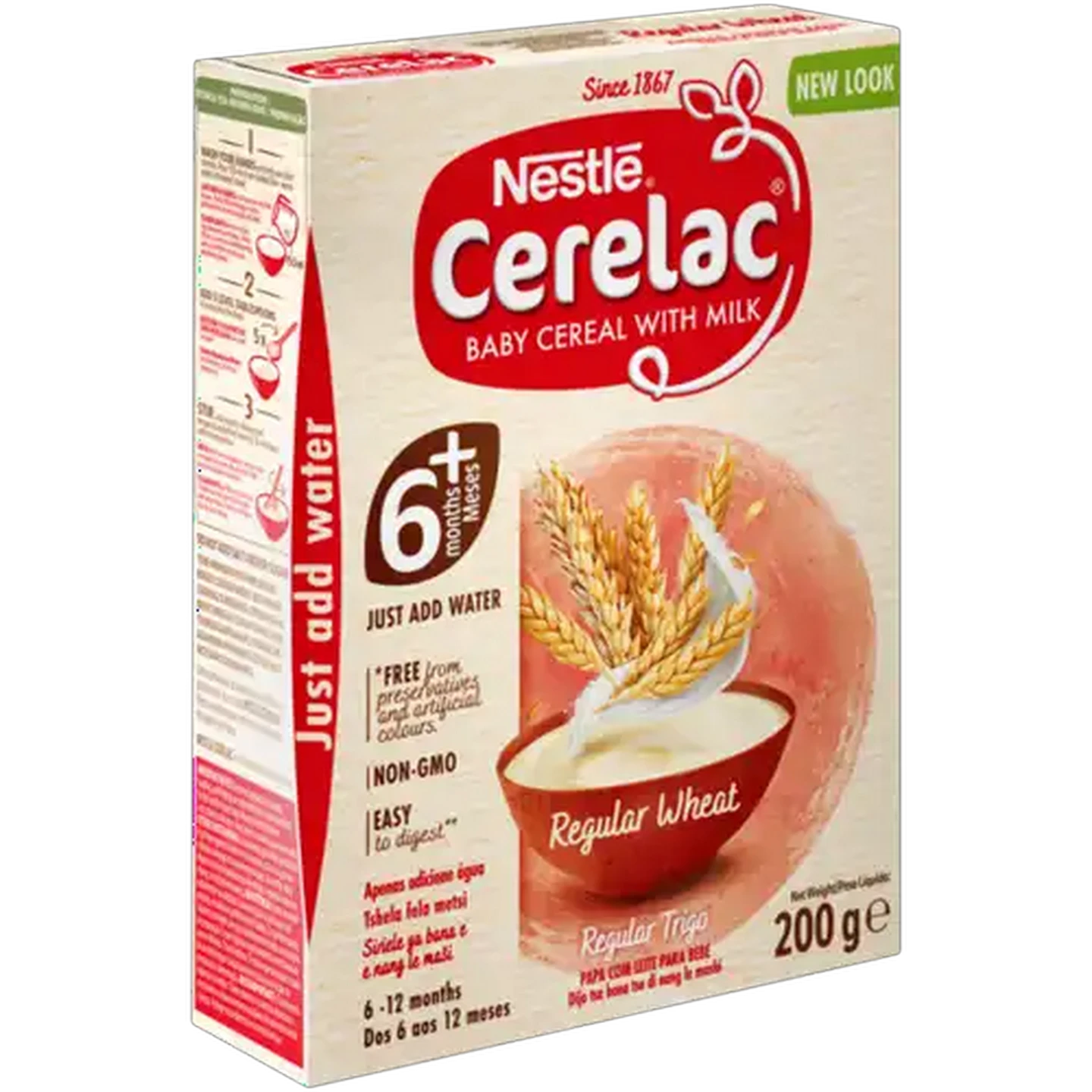Image of Nestlé Cerelac Regular Wheat Baby Cereal with Milk 200g