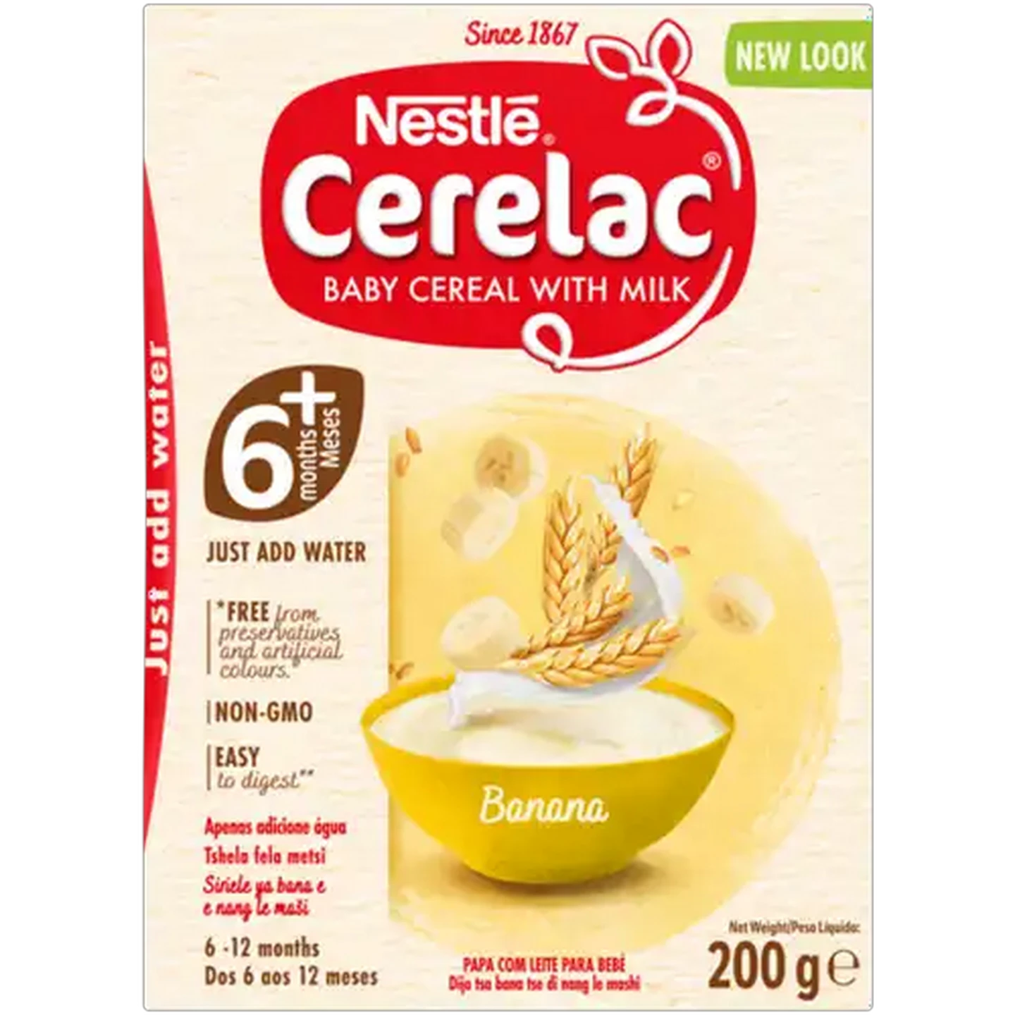 Image of Nestlé Cerelac Banana Baby Cereal with Milk 200g
