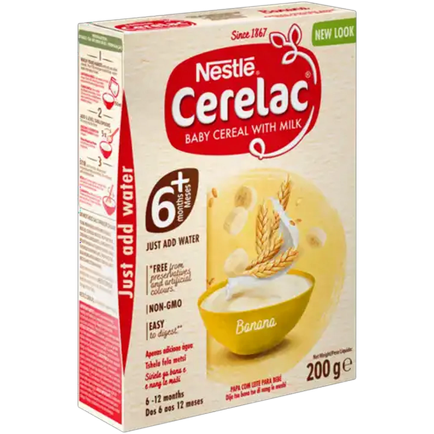 Image of Nestlé Cerelac Banana Baby Cereal with Milk 200g